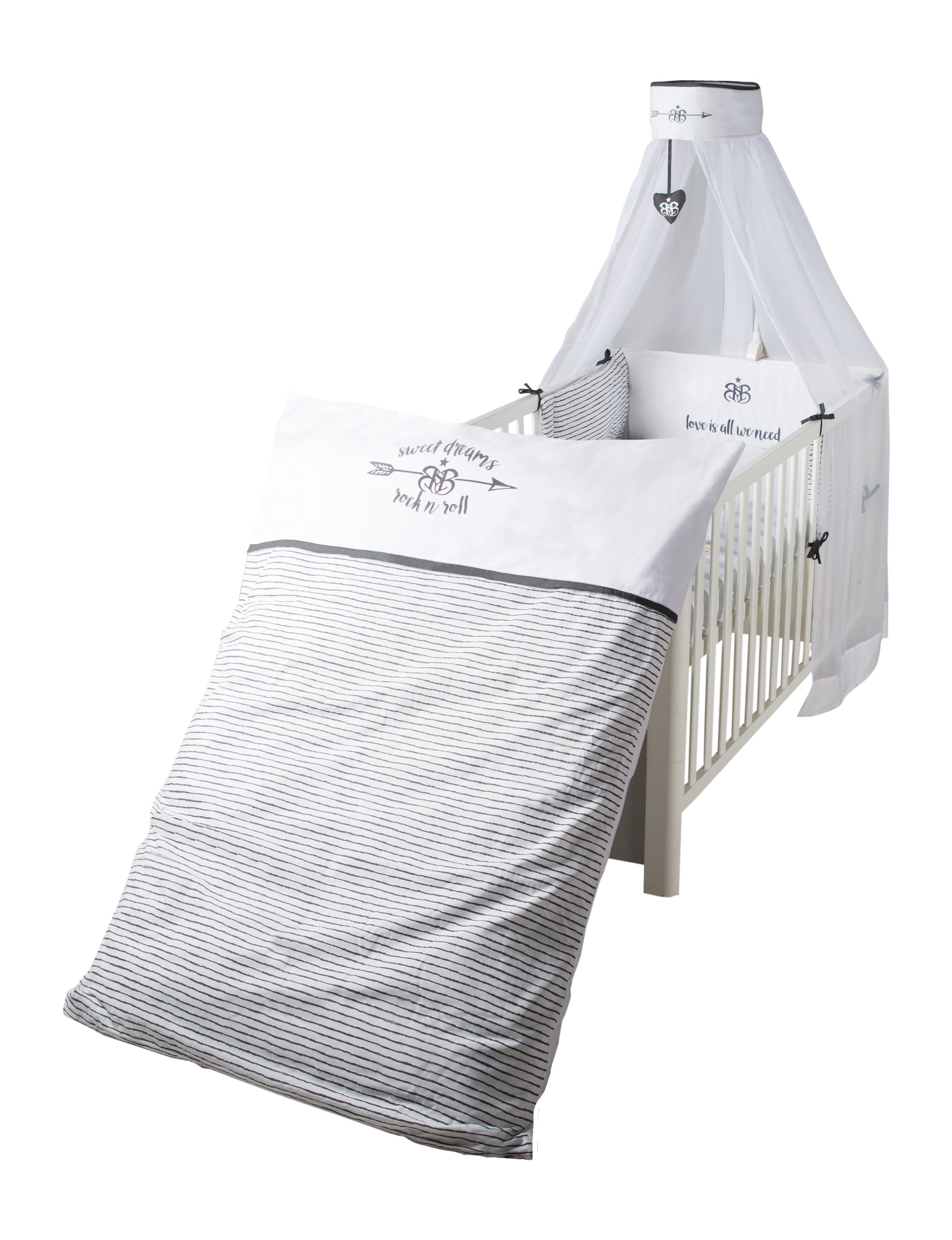 roba® Kinderbettwäsche 100 x 135 cm, in verschiedenen Motiven, Kissenbezug, Deckenbezug, Nestchen & Himmel