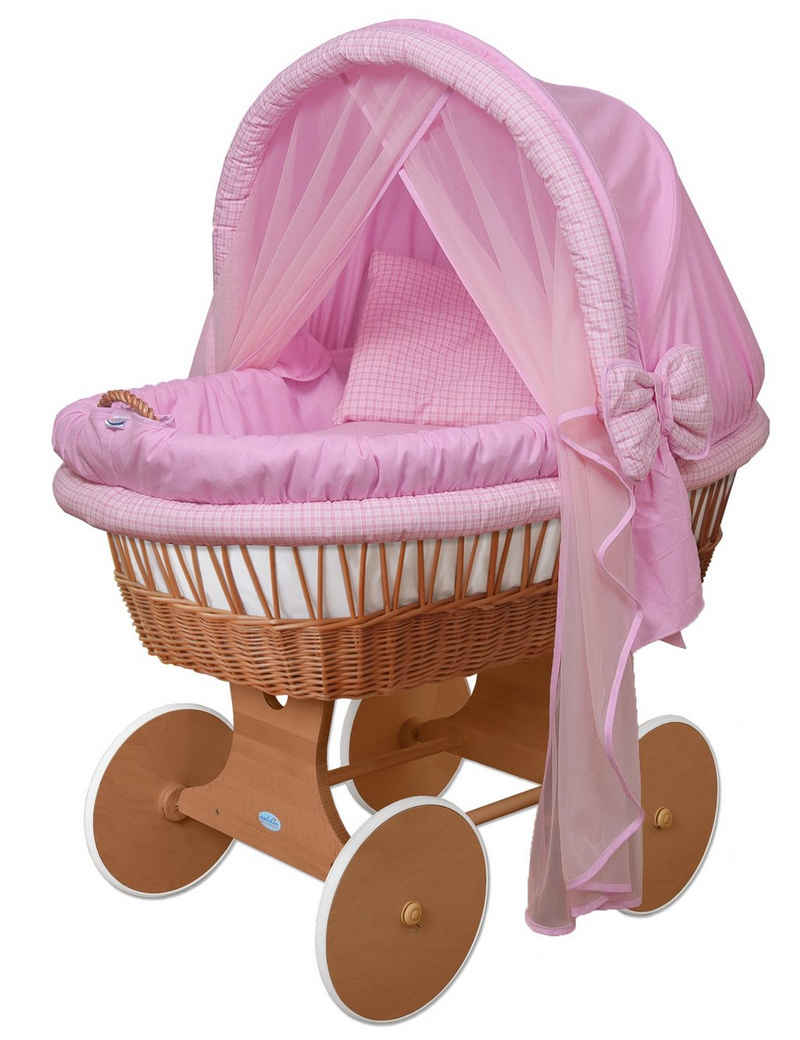 Waldin Stubenwagen Baby Stubenwagen-Set mit Ausstattung,XXL