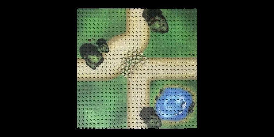 Open Bricks OpenBricks Baseplate 32x32 farm lanes Konstruktionsspielsteine