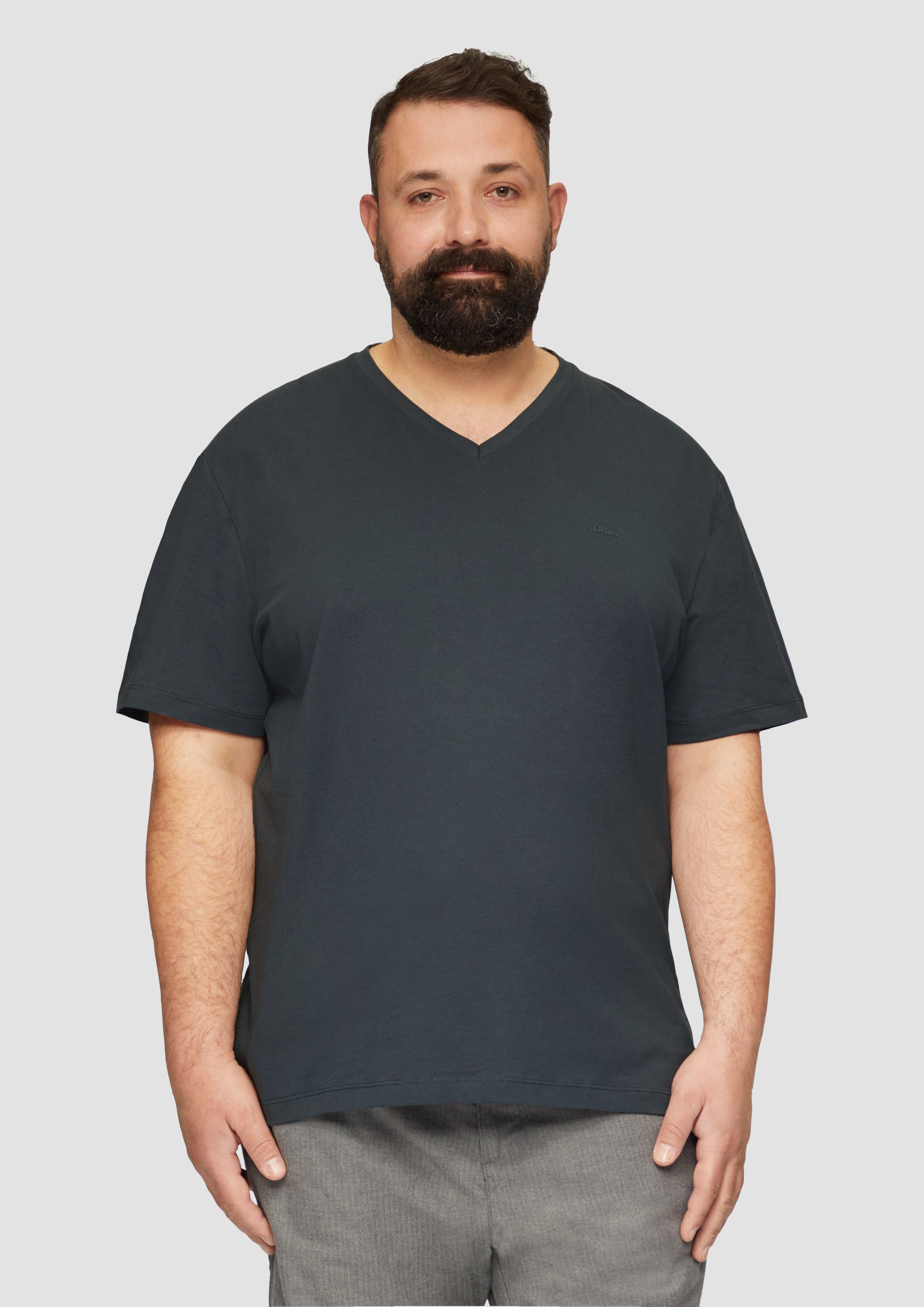 s.Oliver Kurzarmshirt Jerseyshirt mit Logo und günstig online kaufen