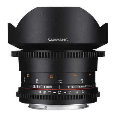 Samyang MF 14mm T3,1 Video DSLR II Canon EF Superweitwinkelobjektiv