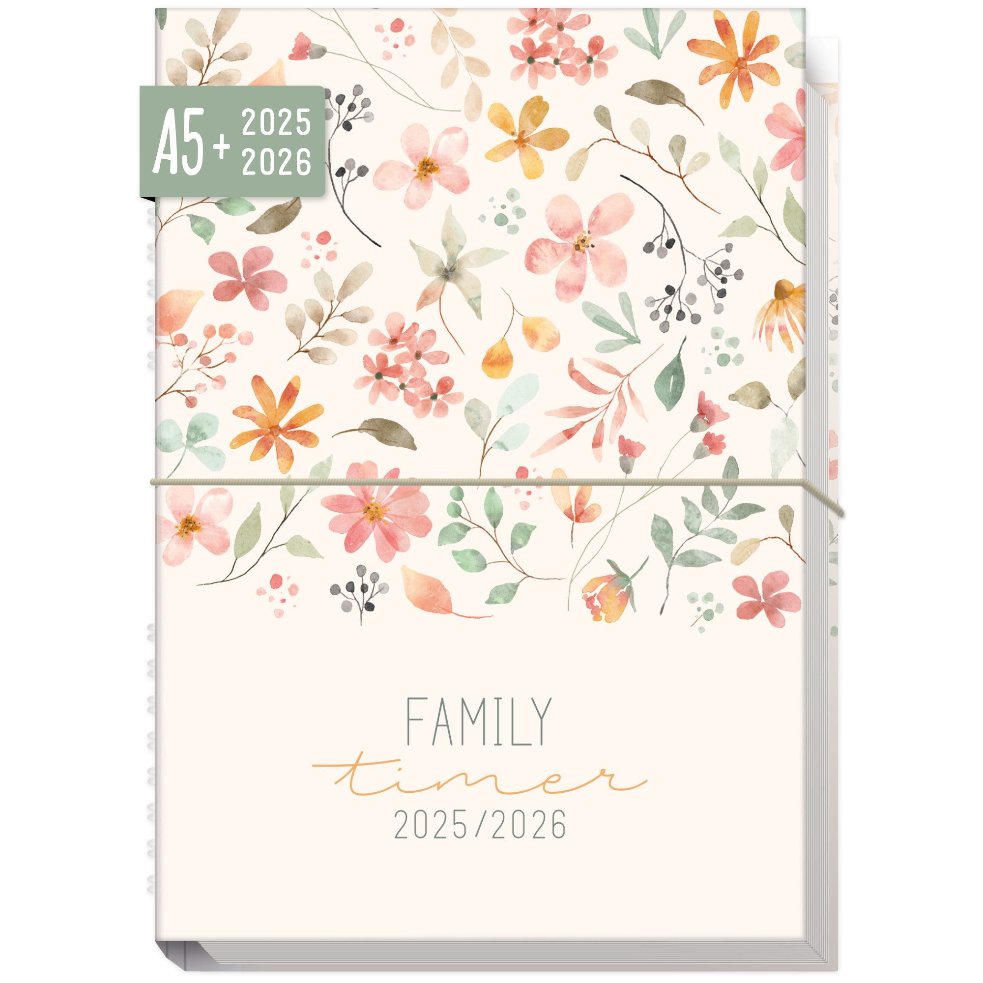 Häfft Семейный календарь Family-Timer 2025/2026 / A5 / 18 Monate