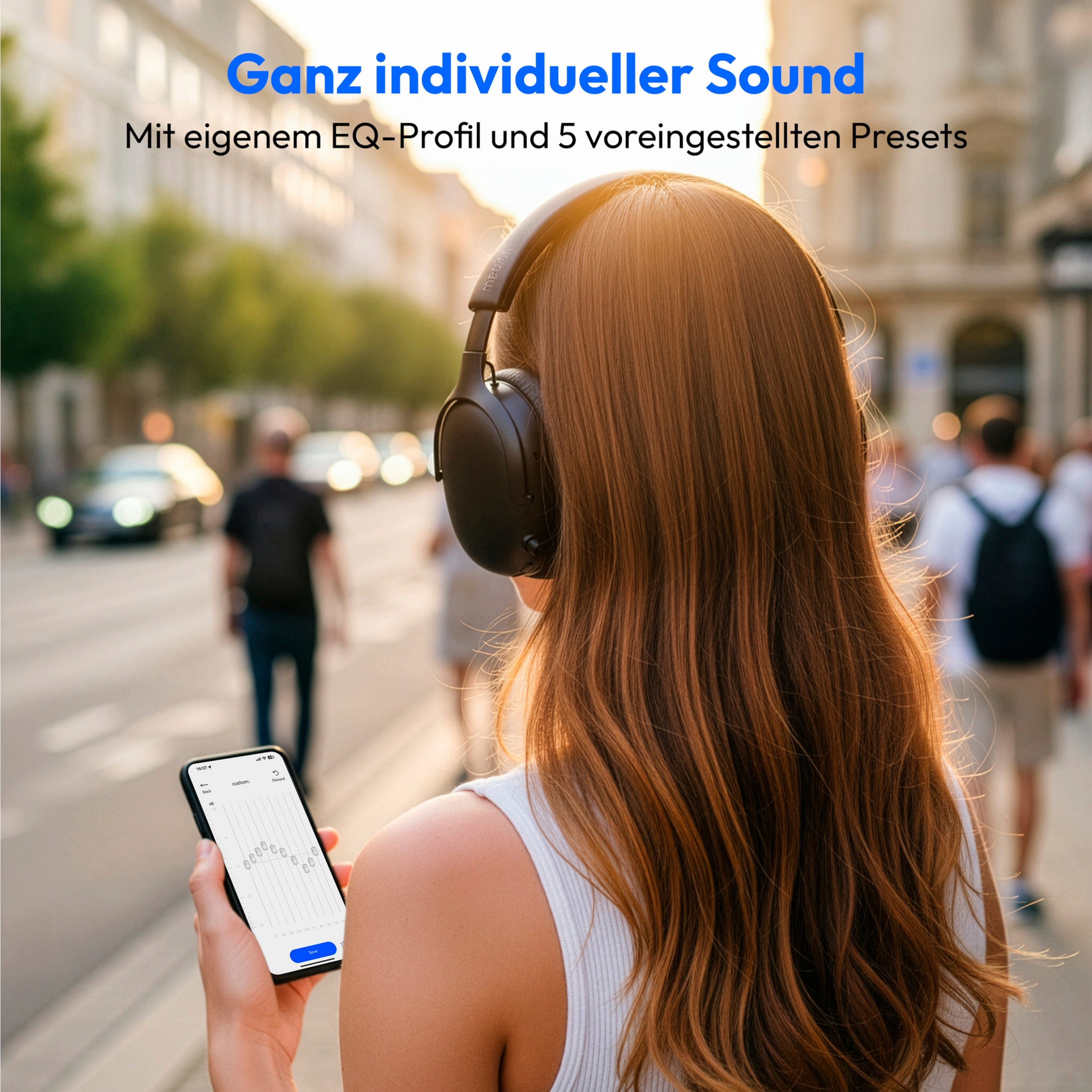 Medion® LIFE HX-1 Plus Over Ear-Kopfhörer (MD43771) Kopfhörer (An/Aus Anzeige, Austauschbare Ohrpolster, AUX-Eingang, Bluetooth, Drahtlos, Drehbare Ohrmuscheln, Integrierte Akku, LED-Beleuchtung, Spritzwasserschutz, USB-Ladefunktion, via Wiedergabegerät, A2DP, AVRCP, HSP, HFP, 100 Std. Akku,Noise Cancelling,Bluetooth 6.0,IPX4 Spritzwasserschutz)