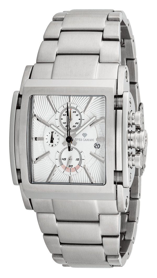 Yves Camani Quarzuhr ESCAUT, Datumsanzeige, separater Sekunde, kratzfestes günstig online kaufen
