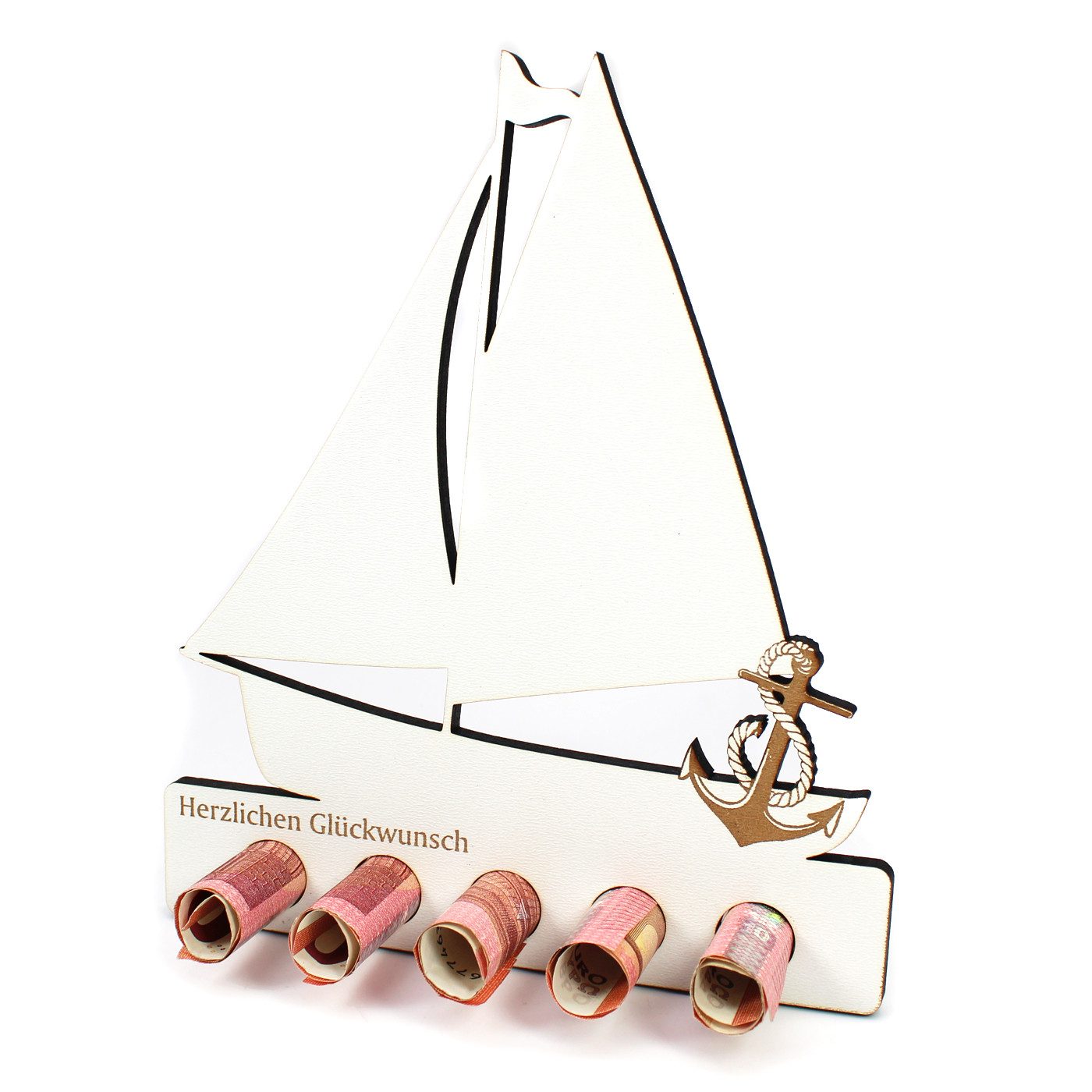 Dekolando Geschenkkarte Geschenk Schiff Hochzeit Geldgeschenk