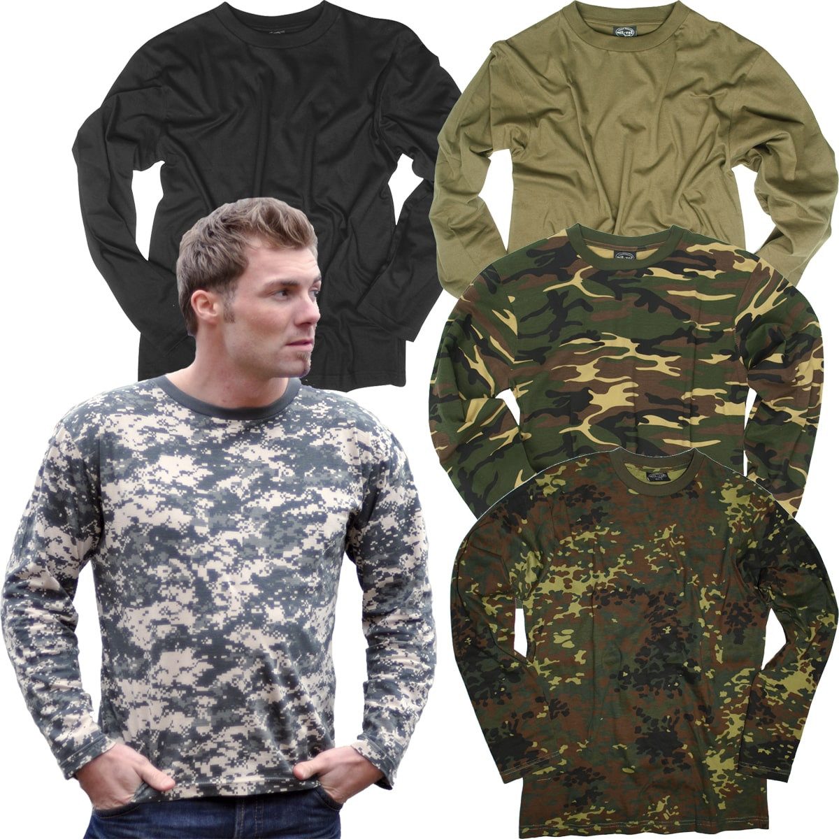 Mil-Tec Strickpullover Militär Langarmshirt Pullover günstig online kaufen