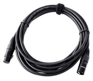 Pronomic Mikrofon DM-58 Dynamisches Gesangs Mikrofon mit Schalter (inkl. 5x Mikrofone und 5x 5m XLR Kabel, 10-tlg), Richtcharakteristik: Superniere