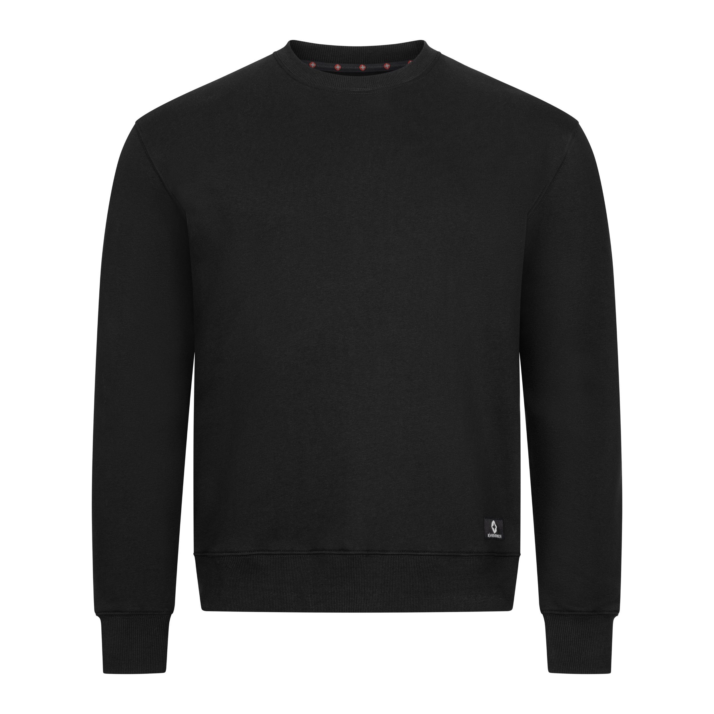 Rundhalspullover Wallster Herren Sweatshirt für Männer Pullover Baumwolle