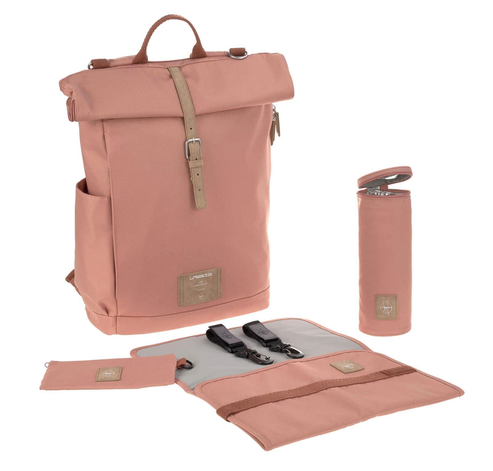 LÄSSIG Wickeltasche Green Label (Set, 4-tlg)