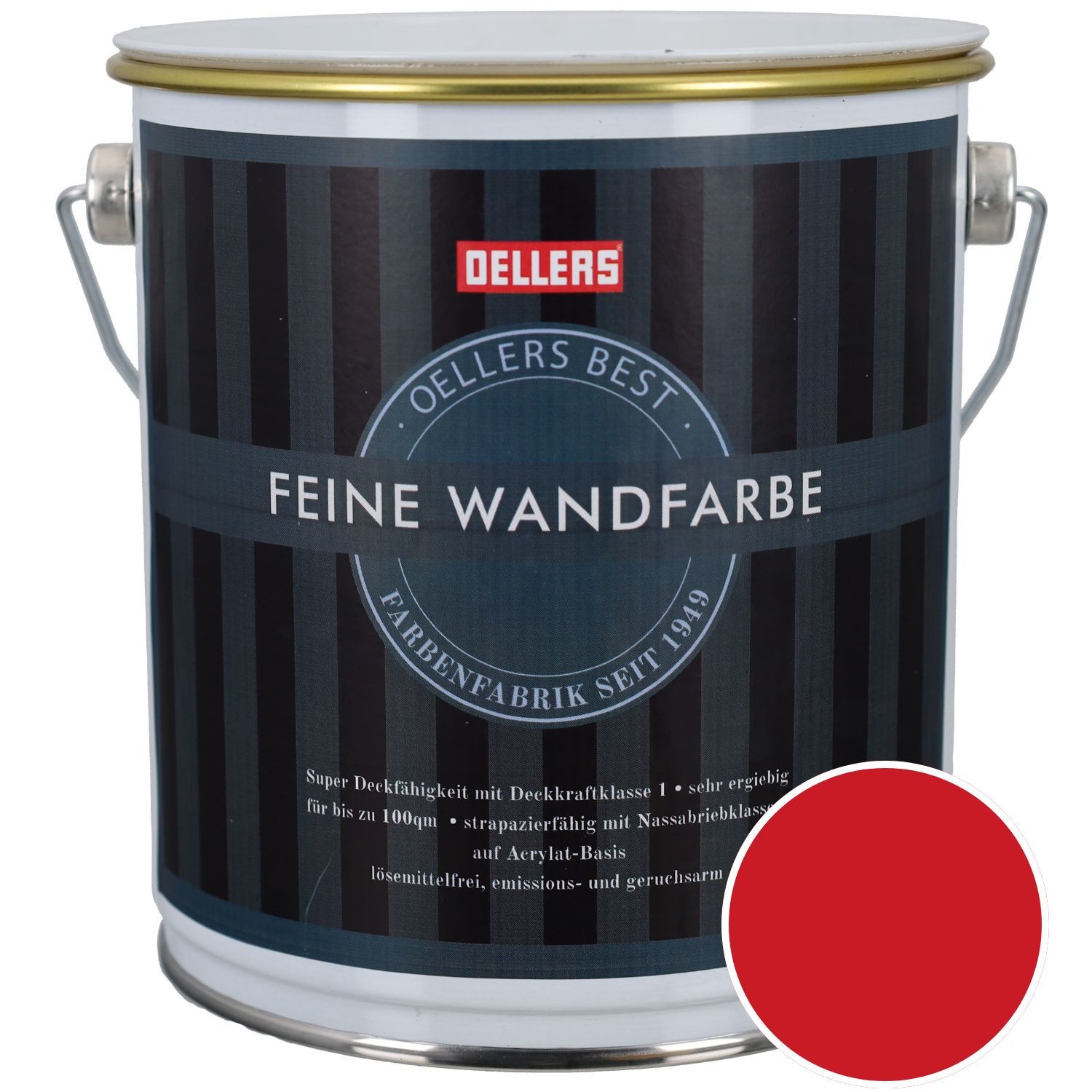 OELLERS Wandfarbe Premium, Feine Wandfarbe, 2,5 Liter Matt