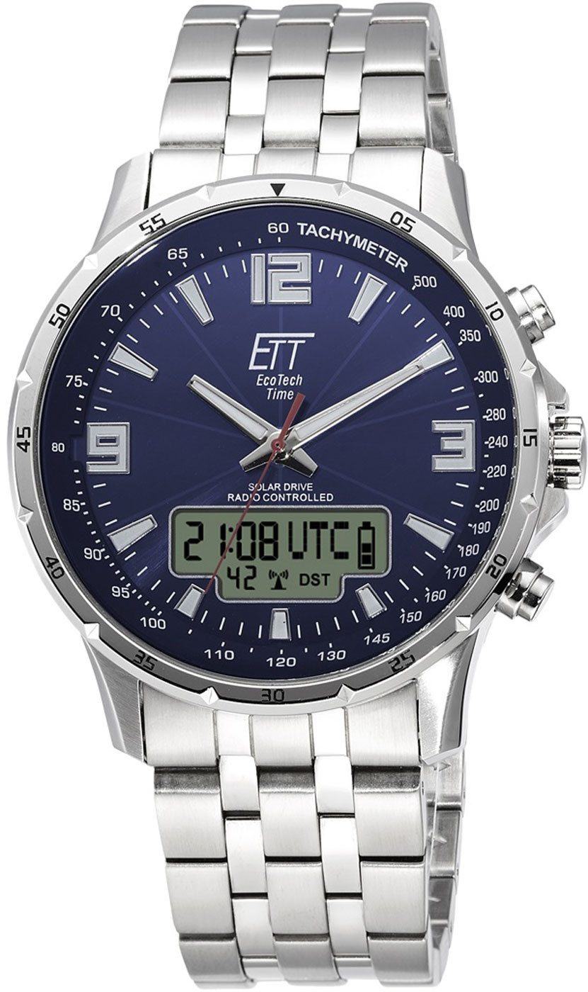 Funkuhr Herrenchronograph Kalender - Eco Tech Time Modell: EGS-11552-31M