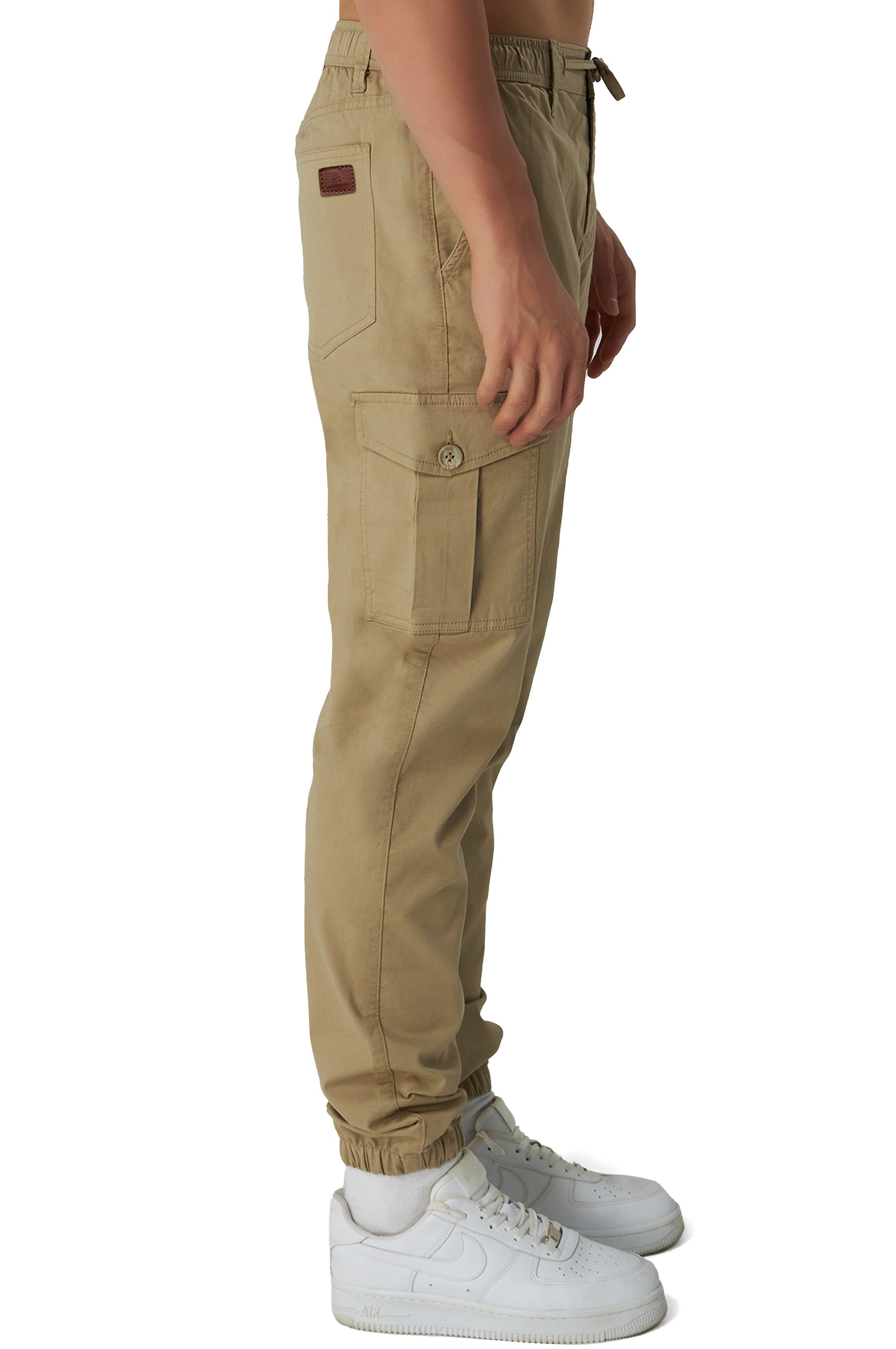 S&S Cargohose Cargohose Herren, Cargopants Sporthose mit aufgesetzten Taschen und Kordelzug
