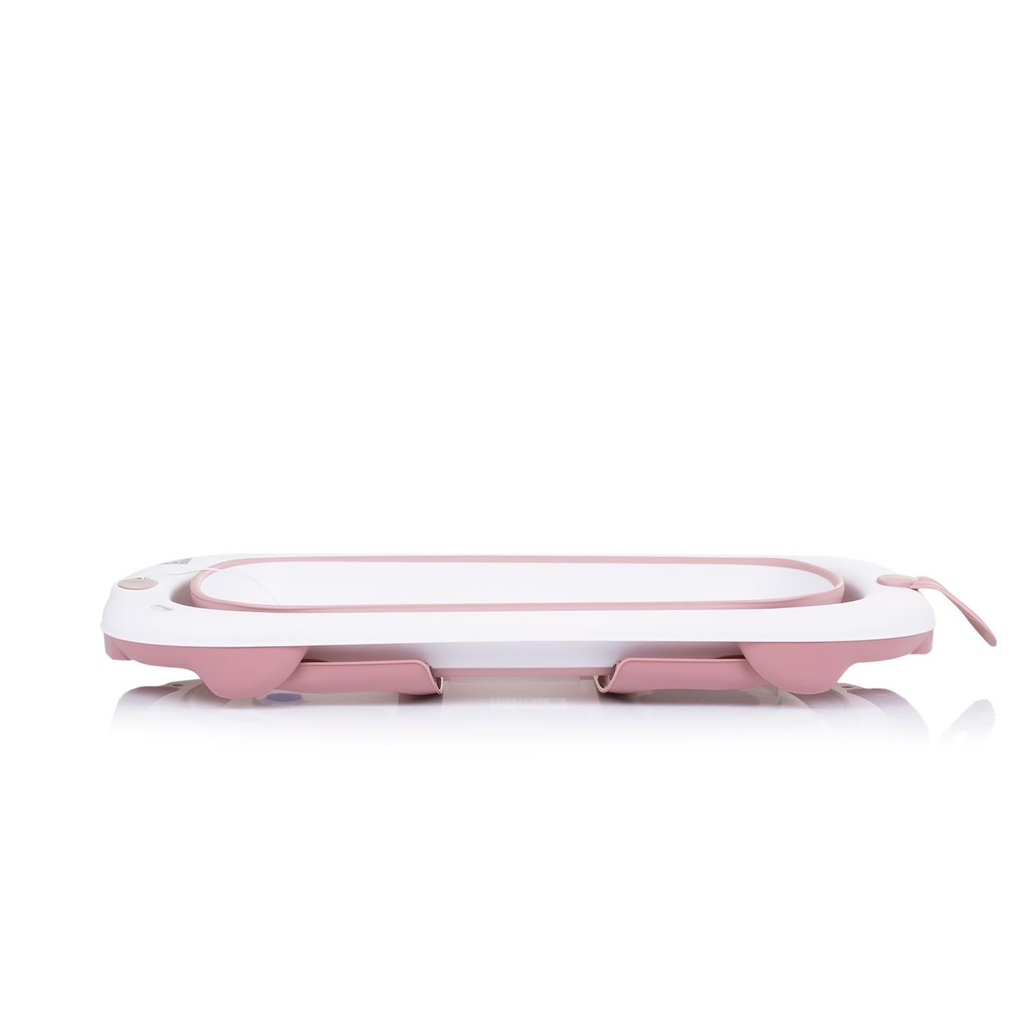 rosa integriertes Chipolino faltbar, 87cm Babybadewanne Coral Thermometer Babybadewanne Wasserablauf