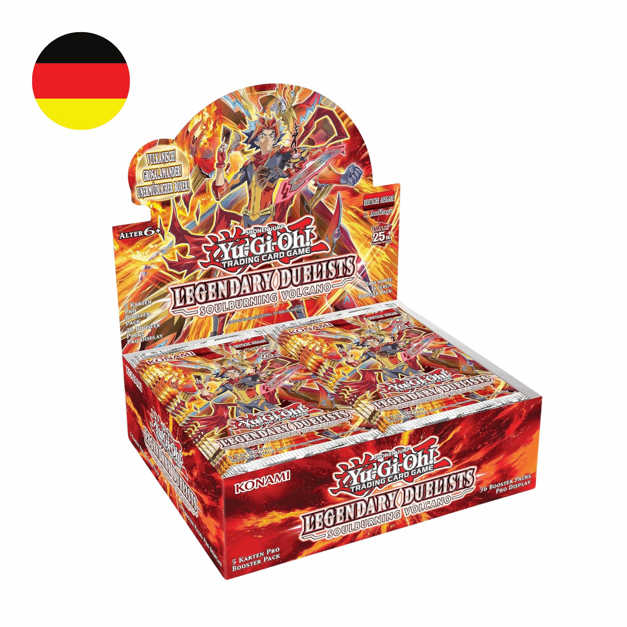 Konami Sammelkarte Yu-Gi-Oh! Soulbourning Volcano Display Deutsch