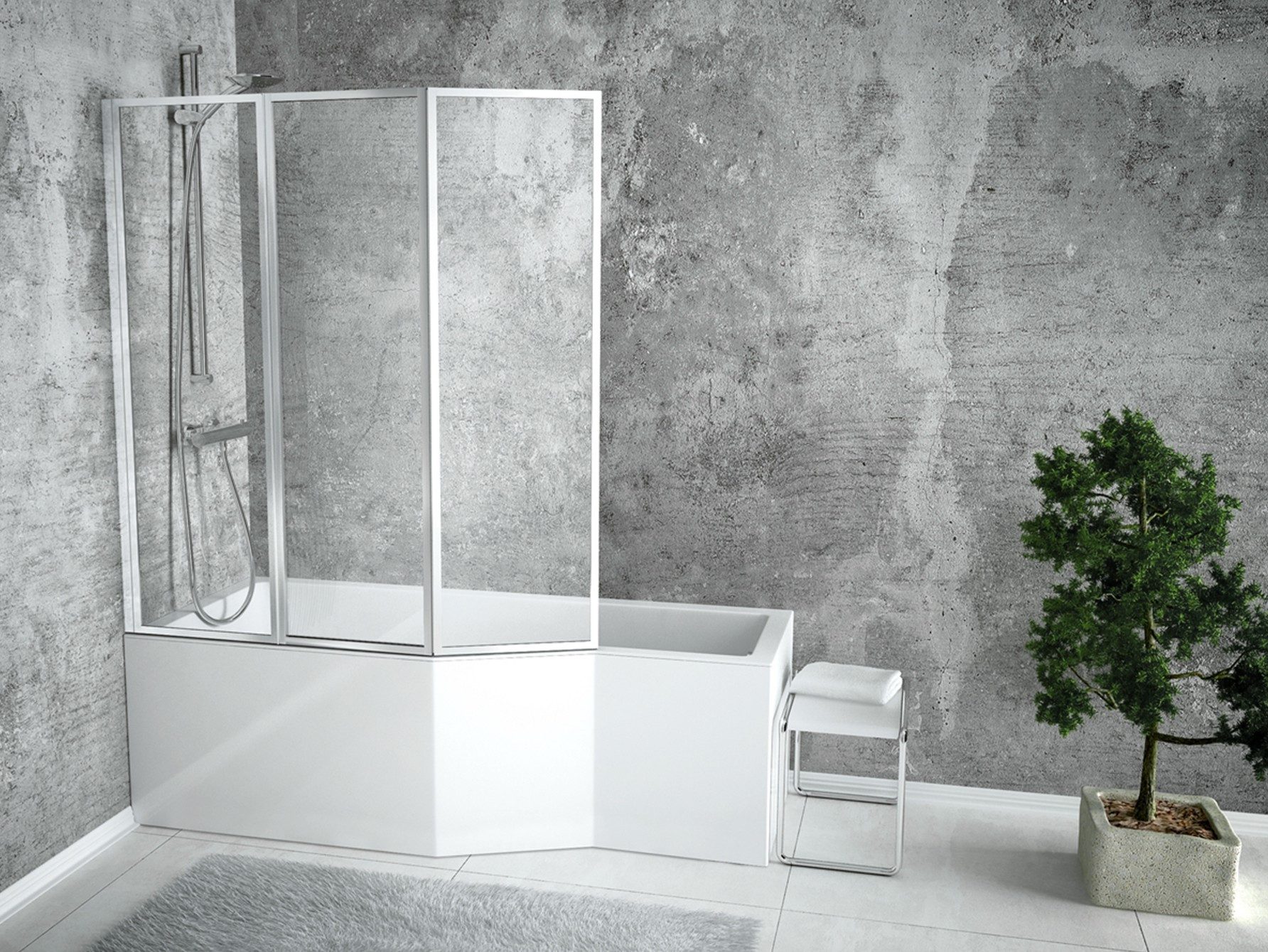 KOLMAN Badewanne Eckbadewanne Integra 170x75, (Links/Rechts), günstig online kaufen