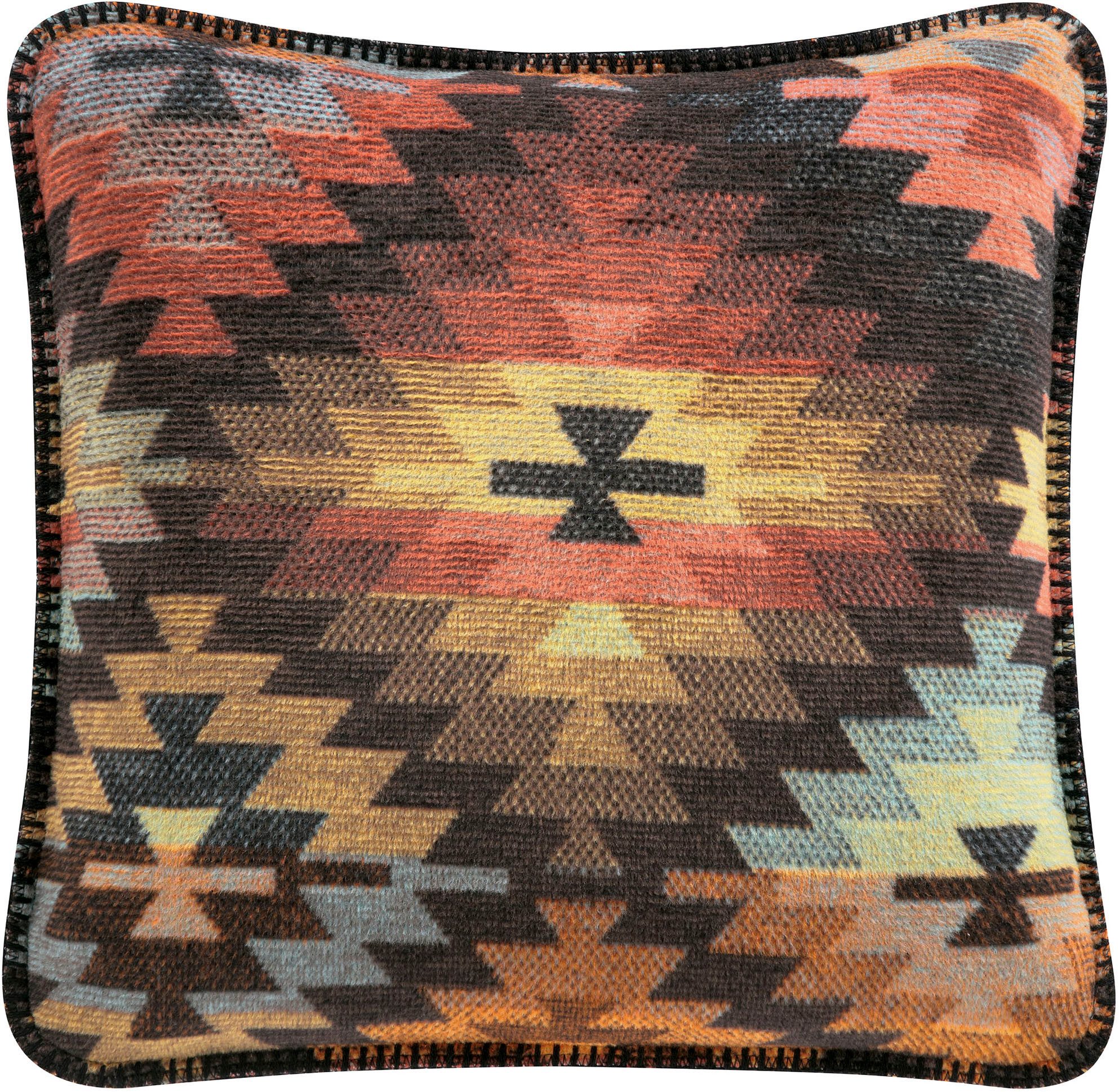 Biederlack Dekokissen Nomad, markantes Ikat-Dessin