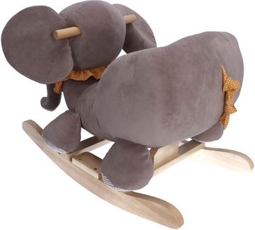 Sterntaler® Schaukeltier Elefant Eddy, mit Holzkufen und -griffen