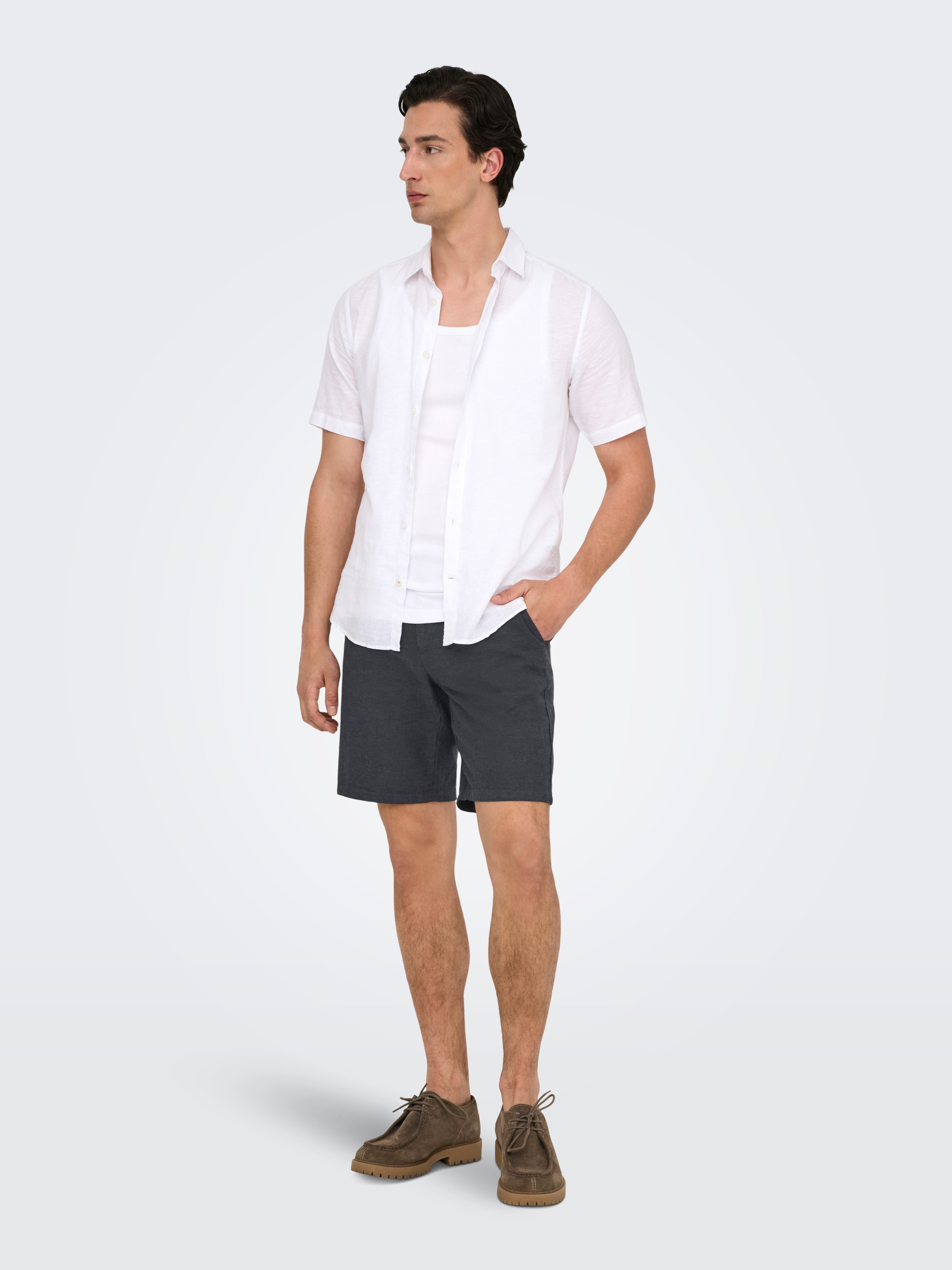 ONLY & SONS Chinoshorts ONSMARK 0011 COTTON LINEN SHORTS NOOS