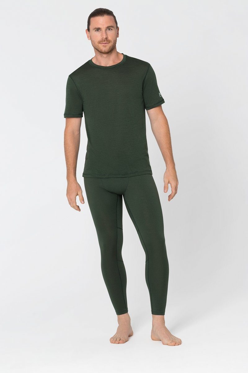 SUPER.NATURAL Funktionstights Merino Tight M MOTION TIGHTS angenehmer Merino-Materialmix Deep Forest