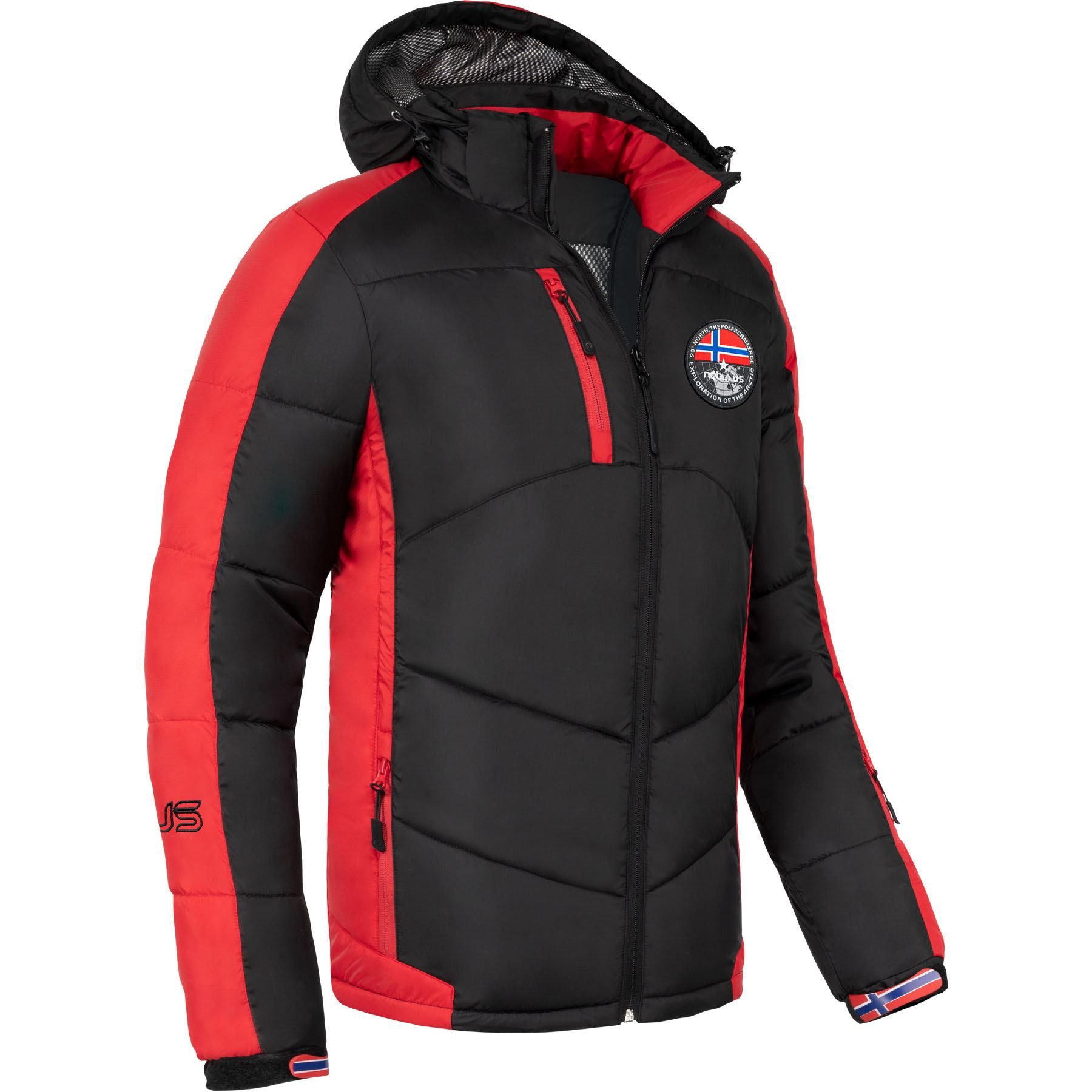 Nebulus Skijacke HILL, P4962 - Herren, schwarz-rot, XXL