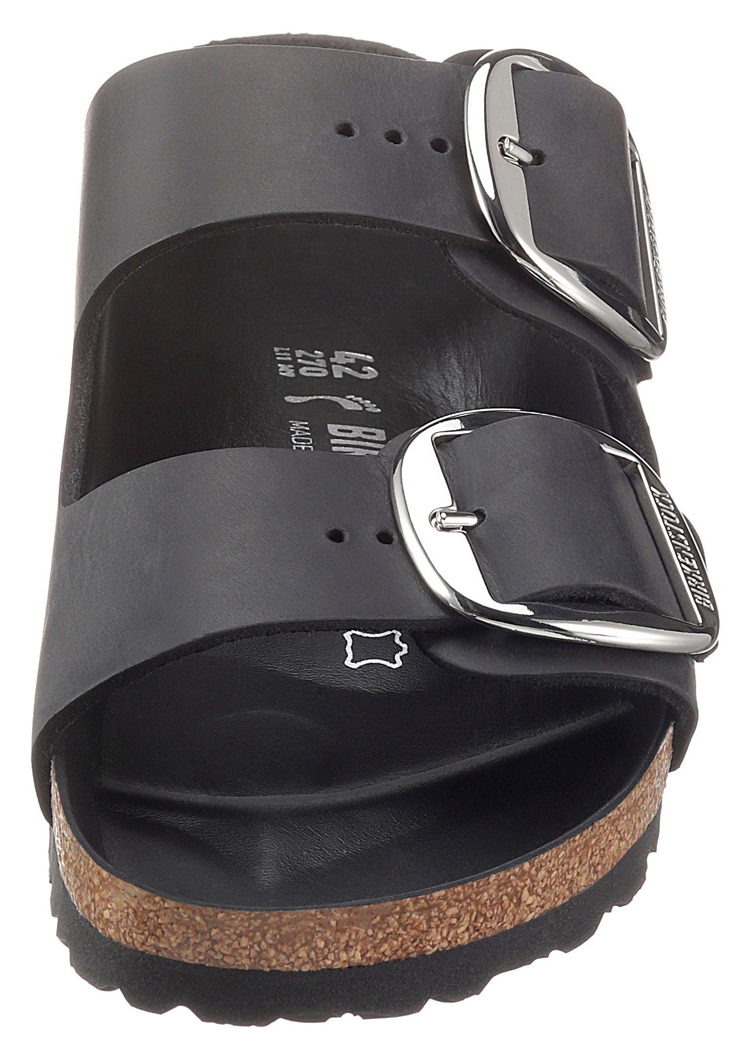Birkenstock Arizona Big Buckle Pantolette mit zwei verstellbaren Schließen, in schmaler Schuhweite