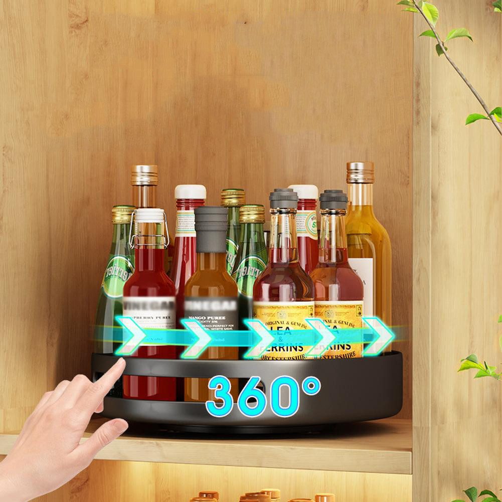 GarveeMore Küchenorganizer-Set Küchenorganizer-Set Neues drehbares Lagerregal, drehbares Gewürzregal