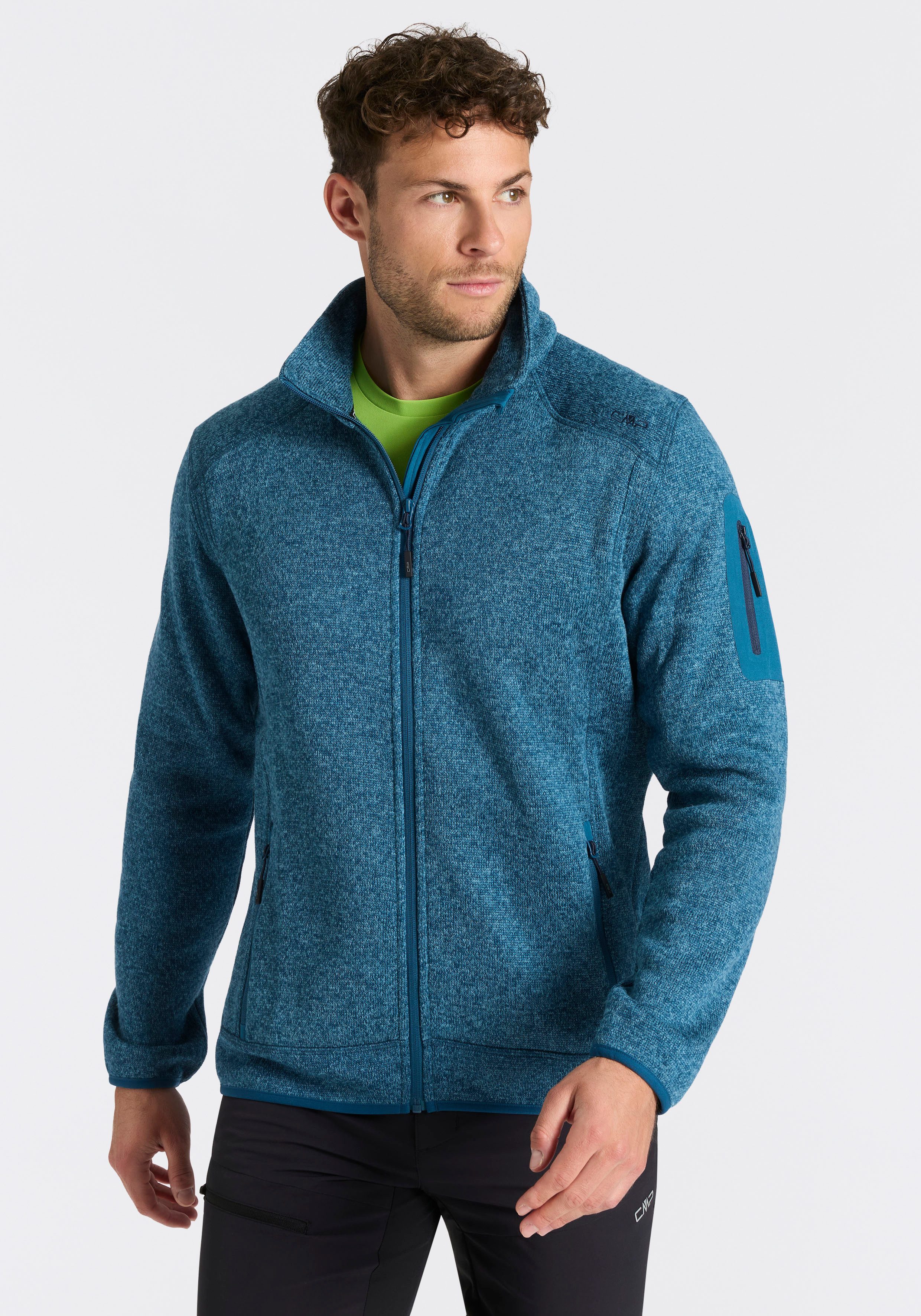 CMP Strickfleecejacke MAN JACKET atmungsaktiv, schnell trocknend, wärmend, günstig online kaufen