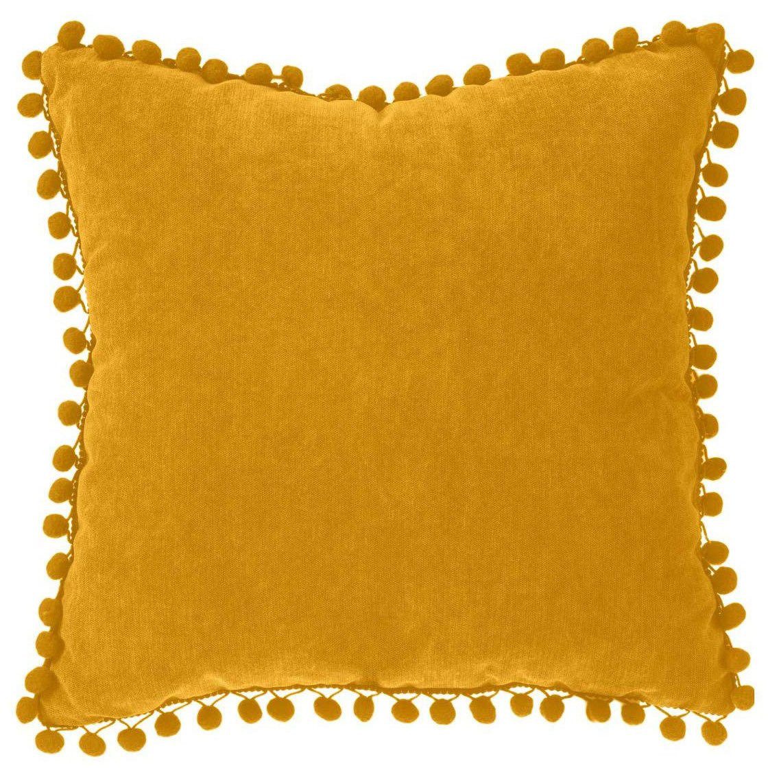 Atmosphera Créateur d'intérieur Dekokissen POMPONS Dekokissen, 40 x 40 cm, marine - Atmosphera