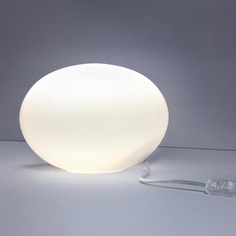 s.LUCE Tischleuchte »Sitter S Glas Ø 20cm Weiß« | OTTO