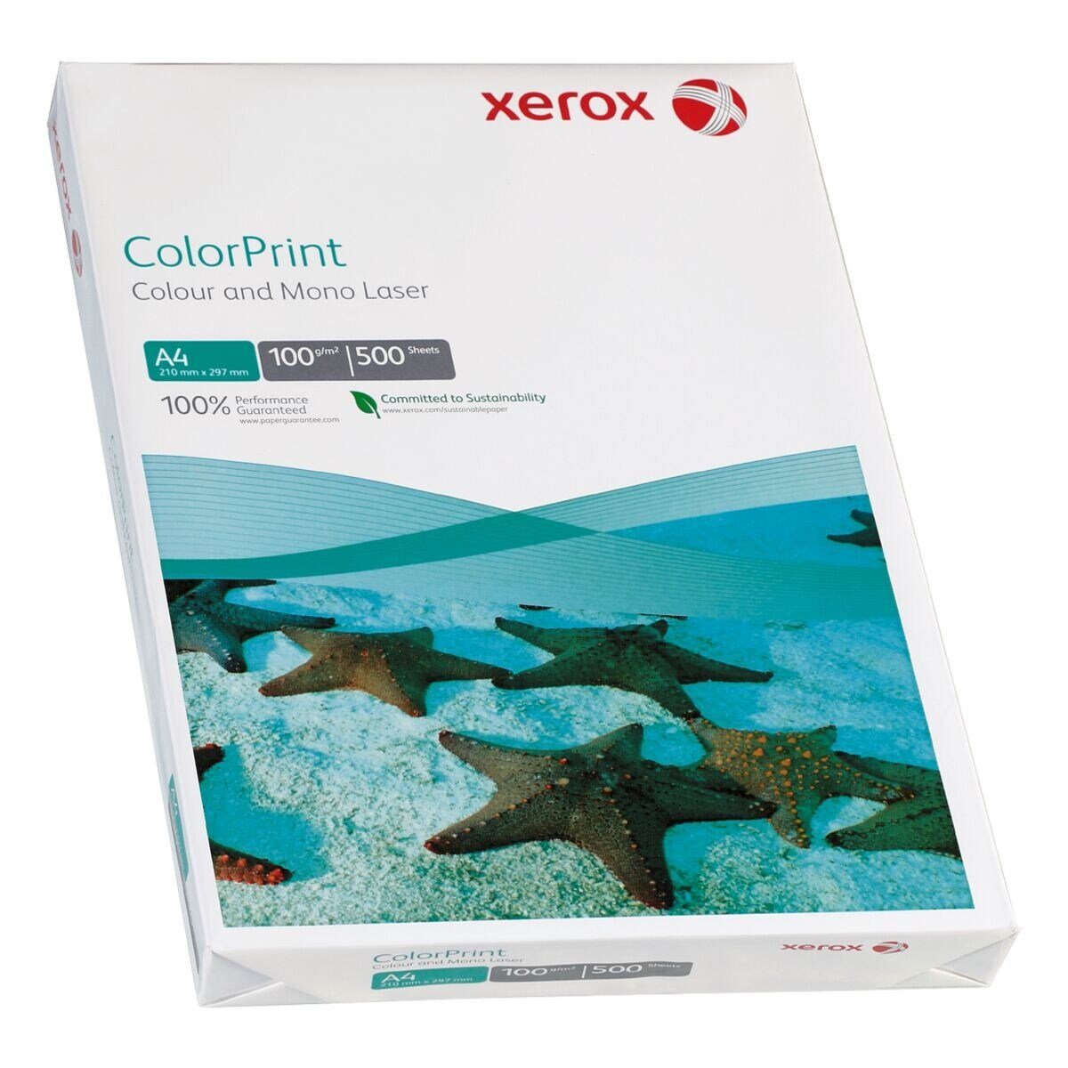 Xerox Farblaser-Druckerpapier ColorPrint, Format DIN A4, 100 g/m², 171 CIE, 500 Blatt