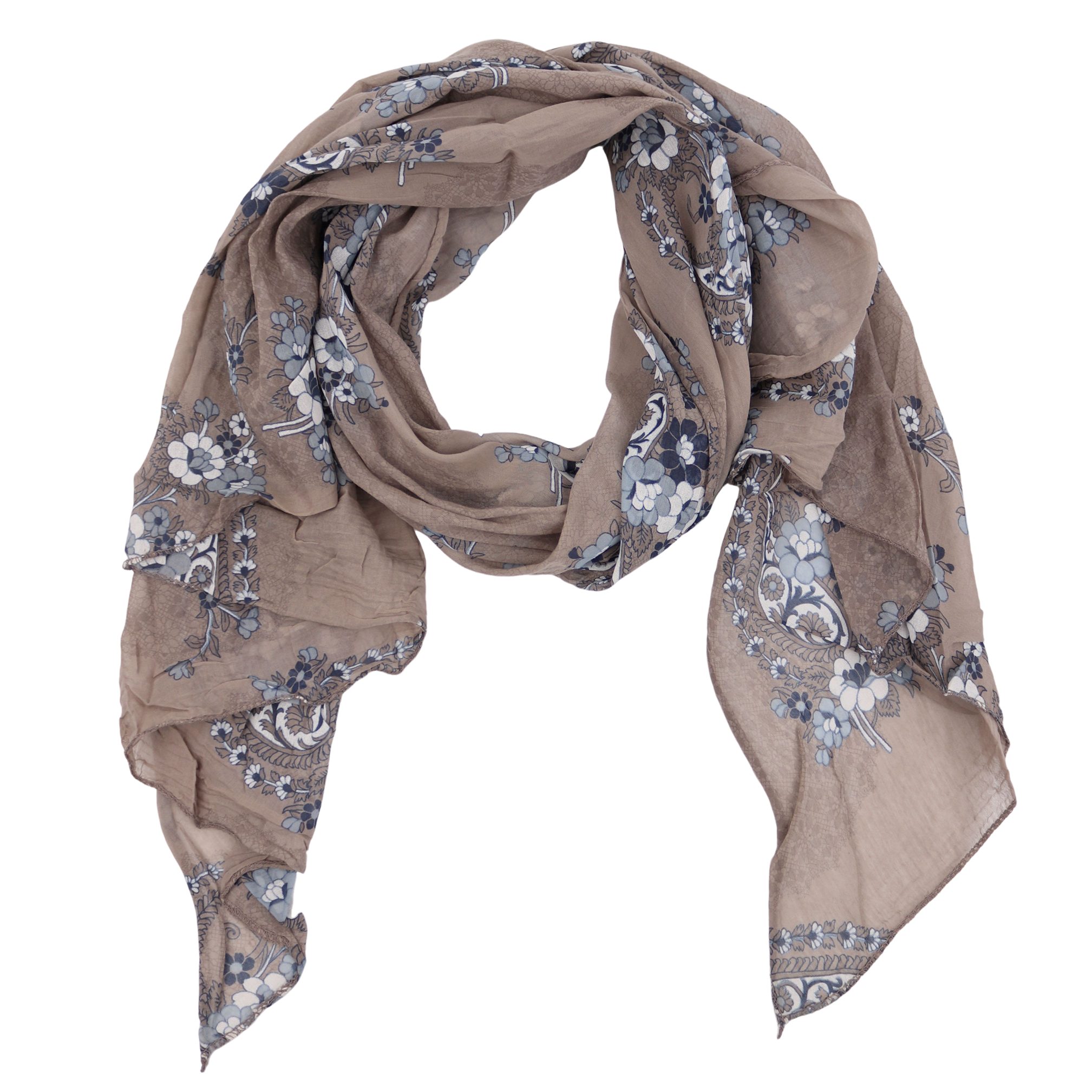 MIRROSI Modeschal Asymmetrischer Schal, Made in Italy 20% Seide 80% Baumwol günstig online kaufen