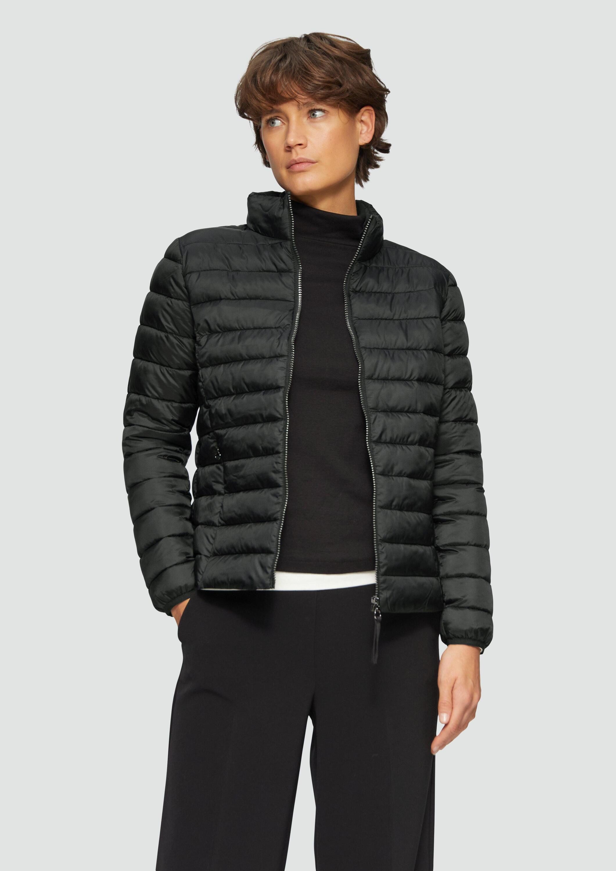s.Oliver Funktionsjacke Indoor-Jacke Leichte Jacke mit Steppung und Stehkra günstig online kaufen