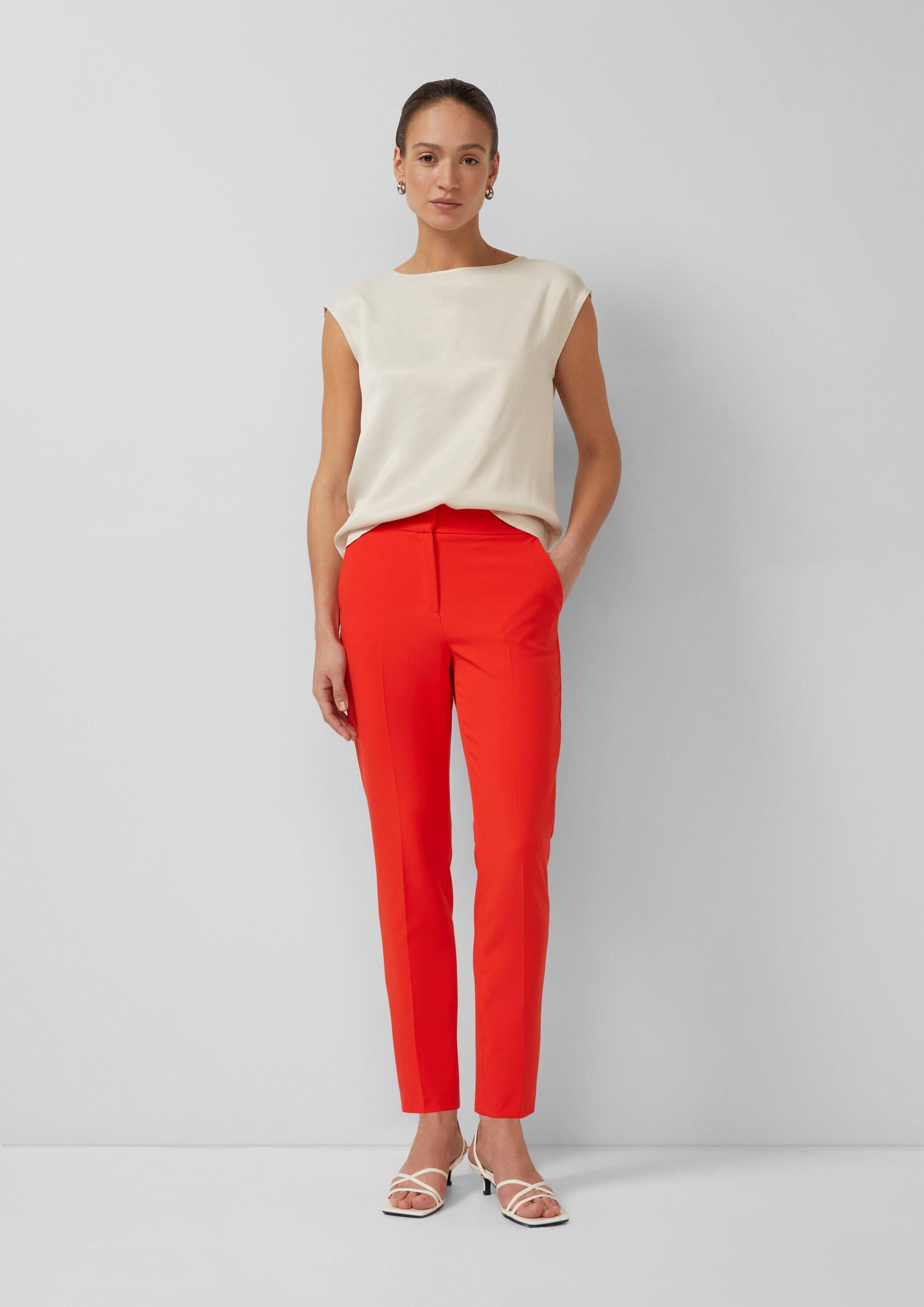 s.Oliver 7/8-Hose Hose Elegante Slim-Fit-Hose mit Tapered Leg und hohem Bun günstig online kaufen