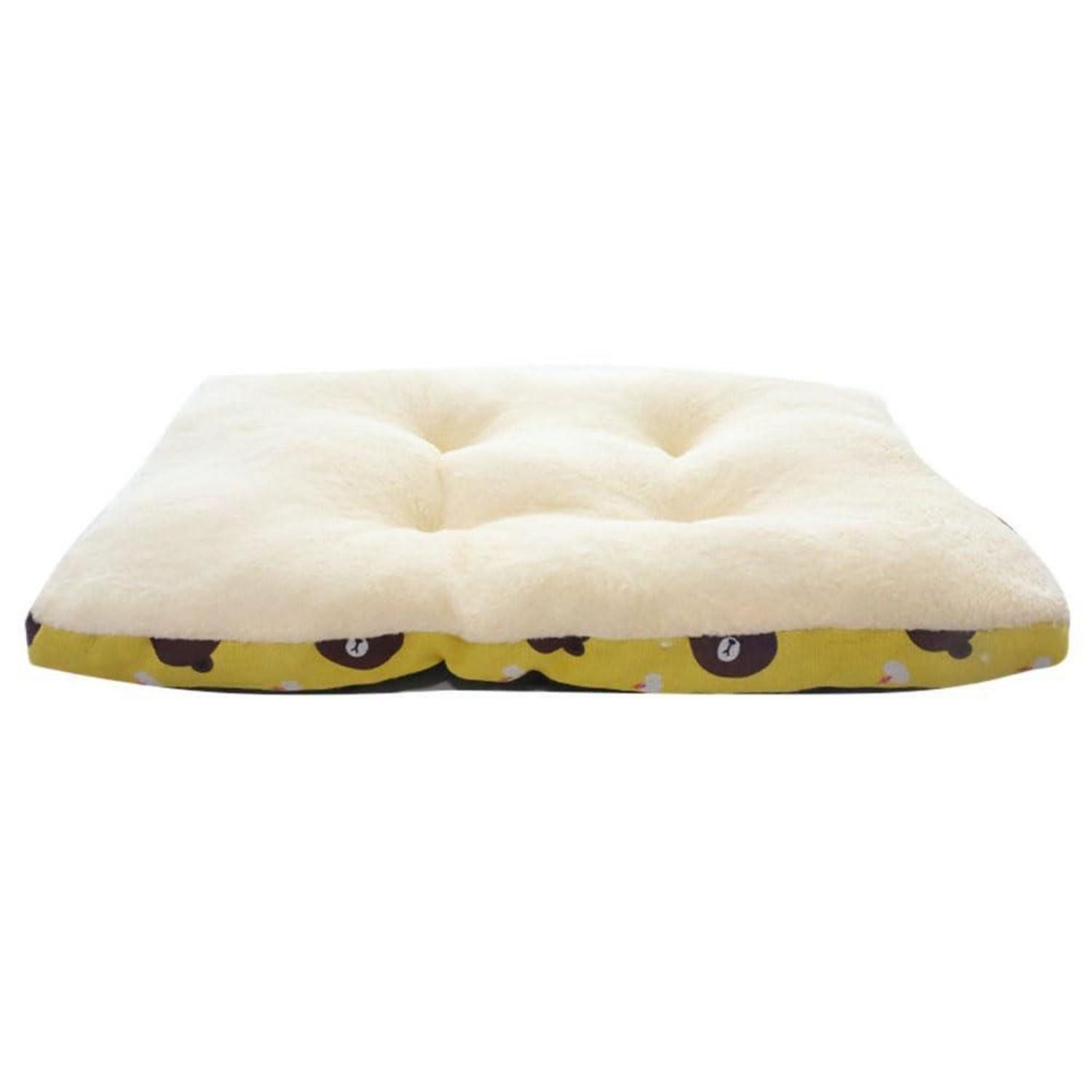 LuxusKollektion Hundebett Hundebett mittel/klein Gelb 45x35cm