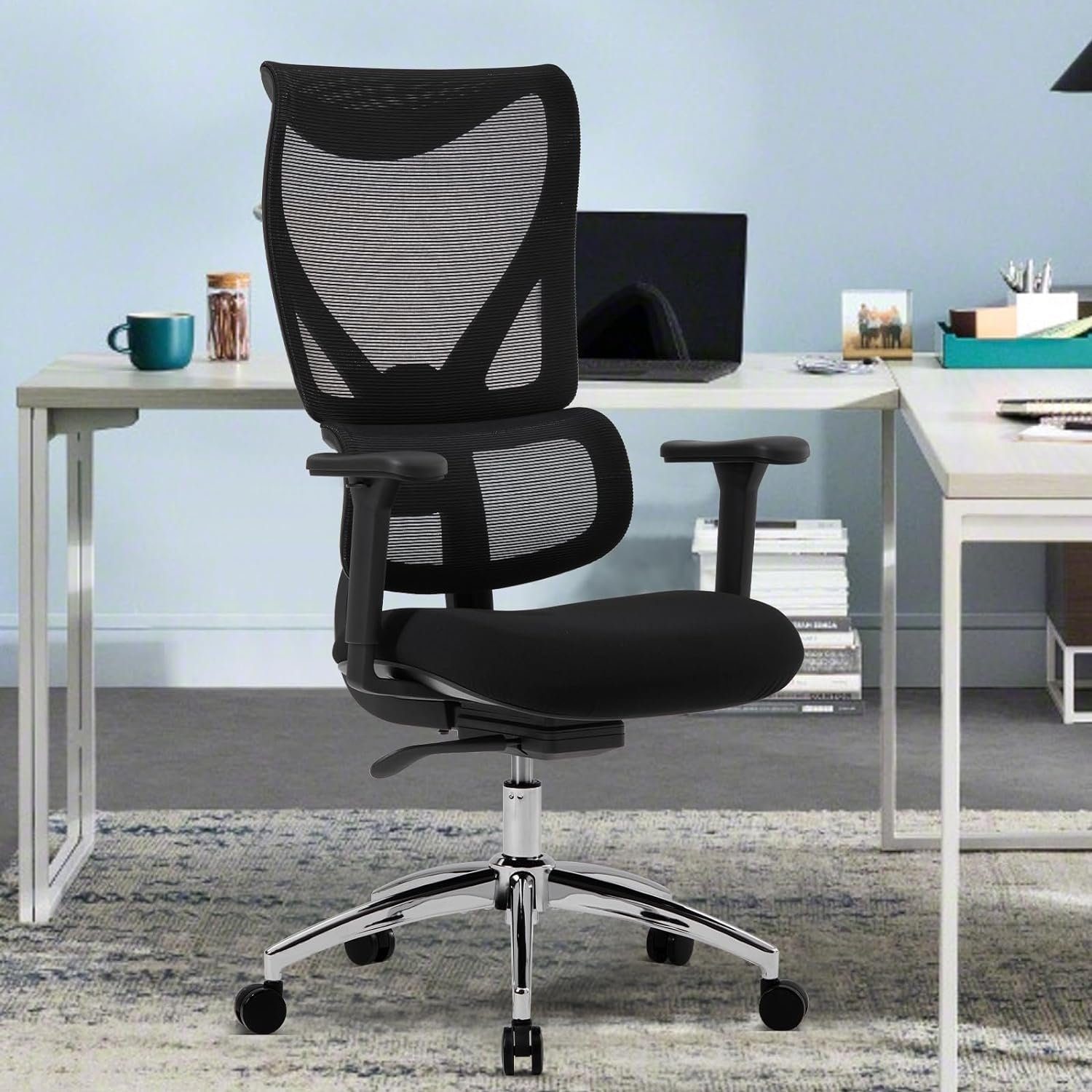 Einstellbare Chair Ximstar hoher Executive Bürostuhl, Desk Lendenwirbelstütze und Rücken