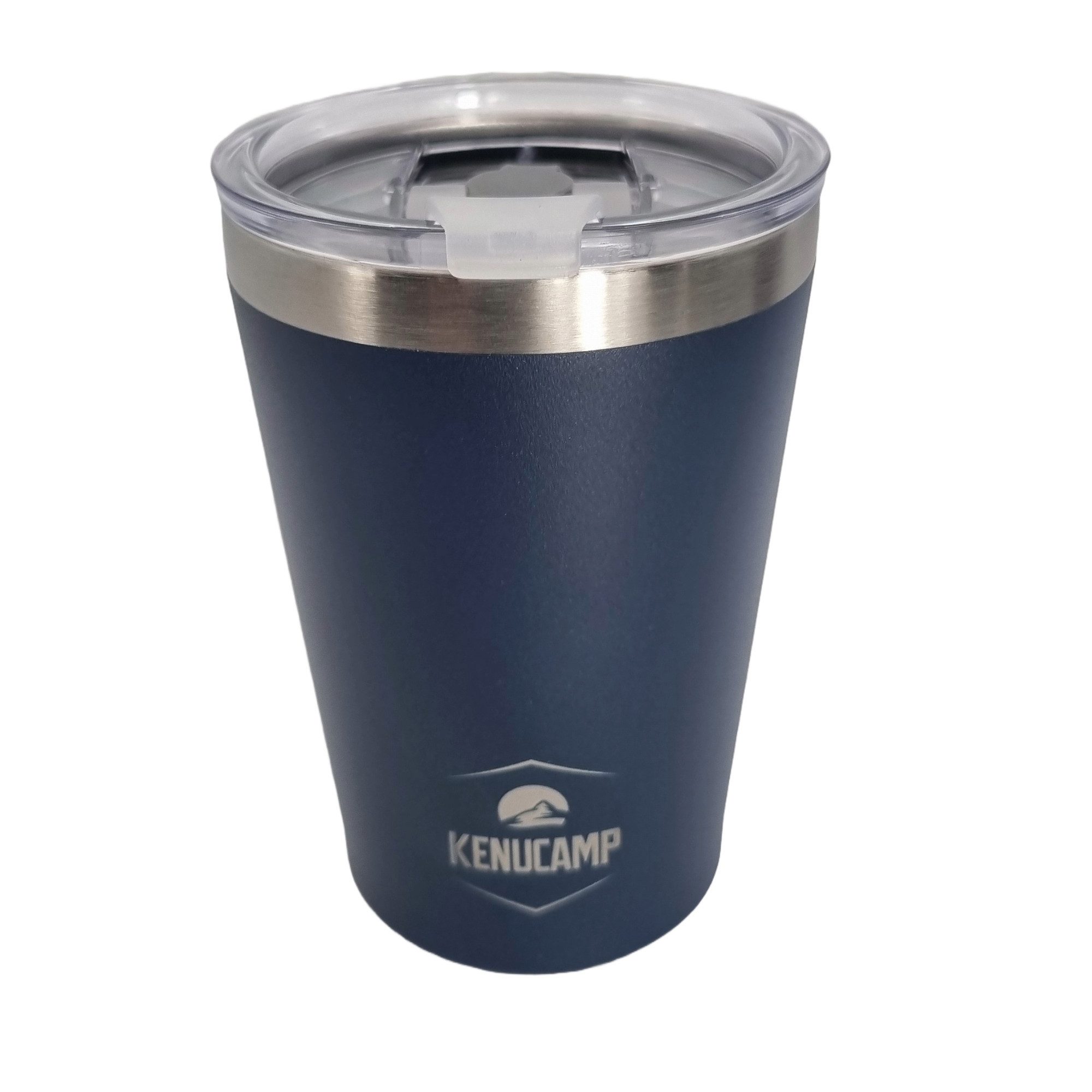 Kenucamp Кружки Kenucamp® Thermobecher 350 ml Edelstahl, Doppelwandig, Deckel mit Strohhalm-Öffnung – Kaffeebecher to go