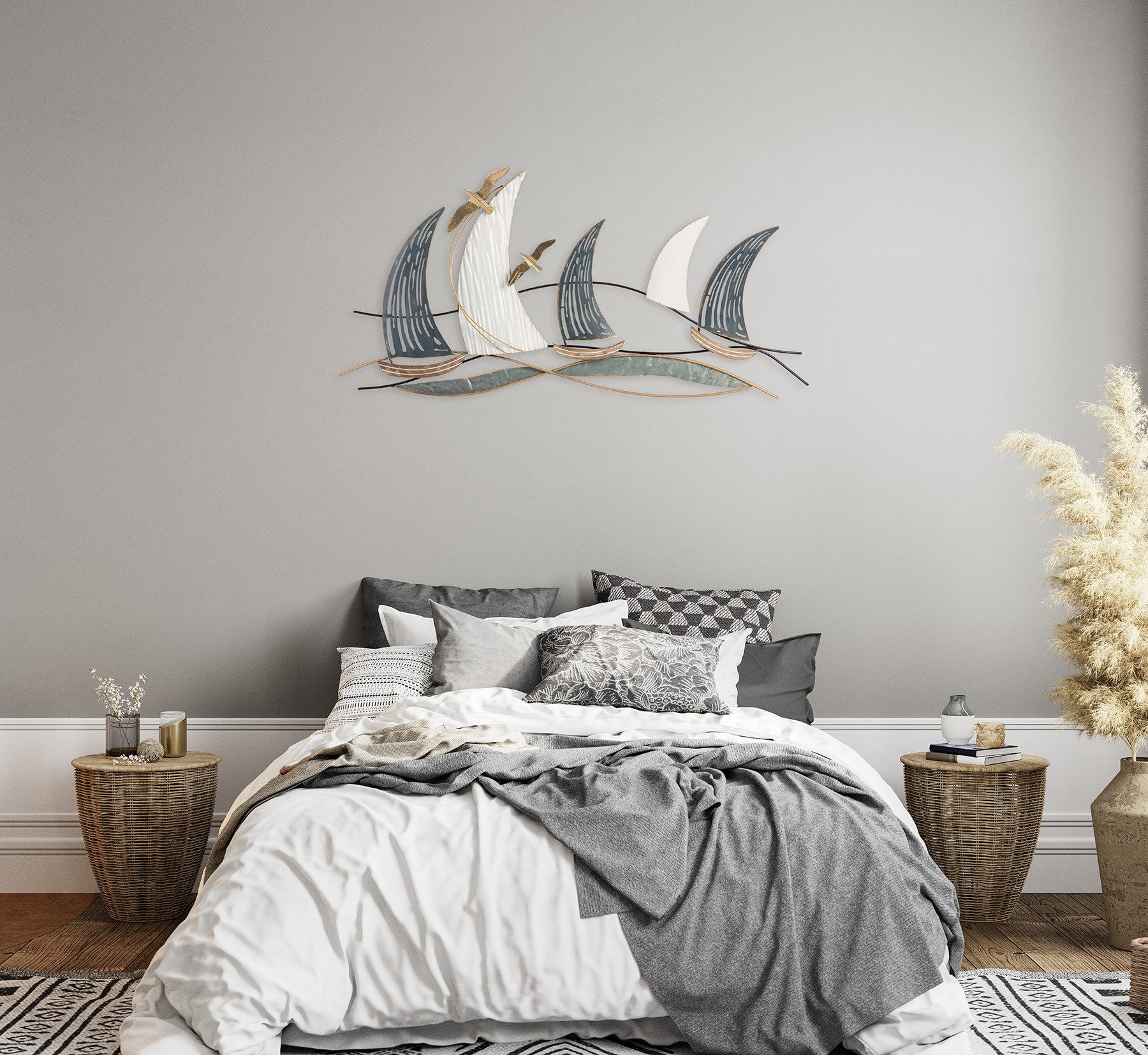 Bönninghoff Metallbild SCHIFFE 80x40 cm – Deko modern