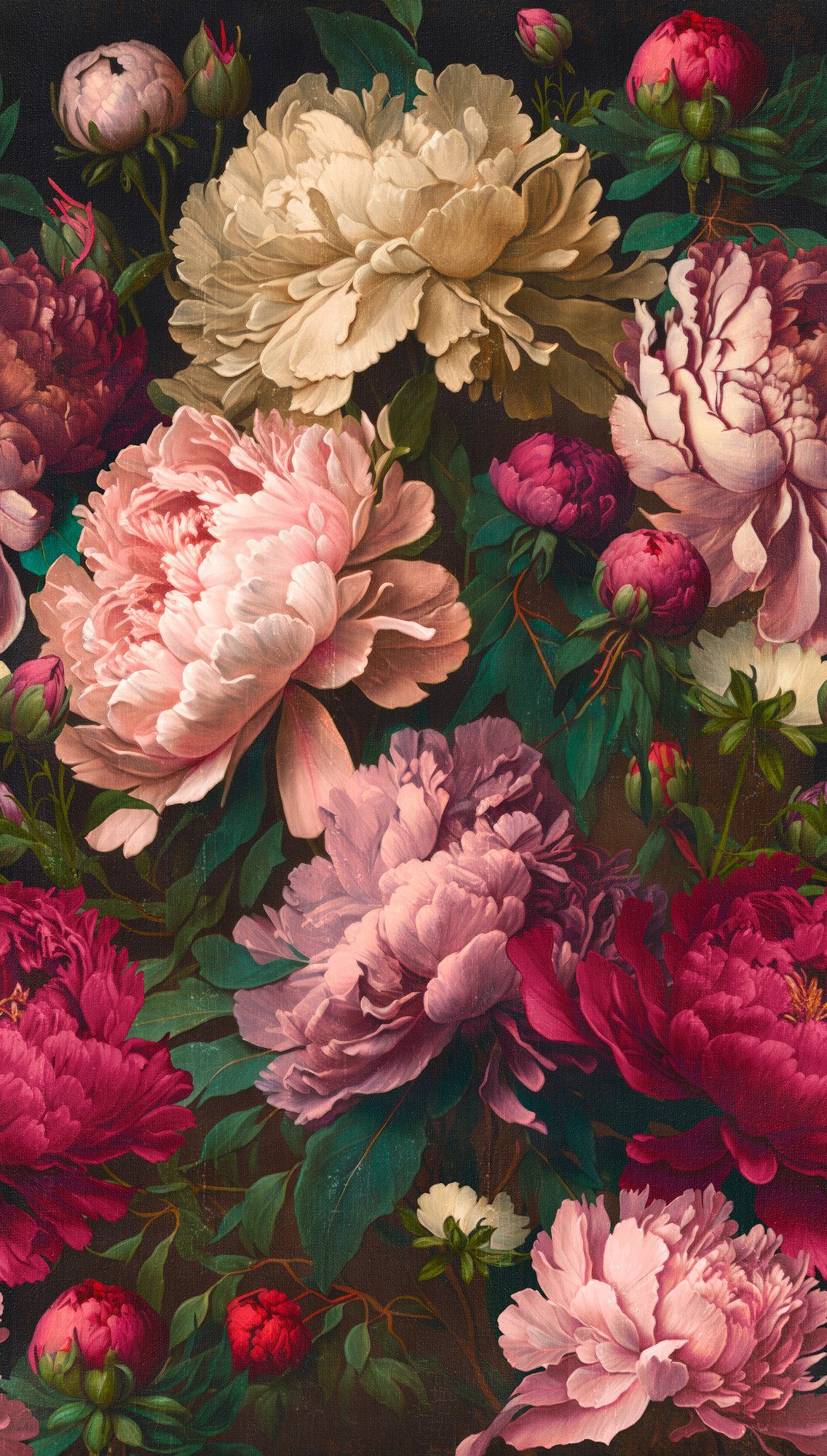 living walls Fototapete THE WALL III Blumen-Tapete Motivtapete Rosen Blumen günstig online kaufen