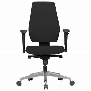 furnicato Bürostuhl DARIUS mit Stoff-Bezug in Schwarz, Design Schreibtisch-Stuhl