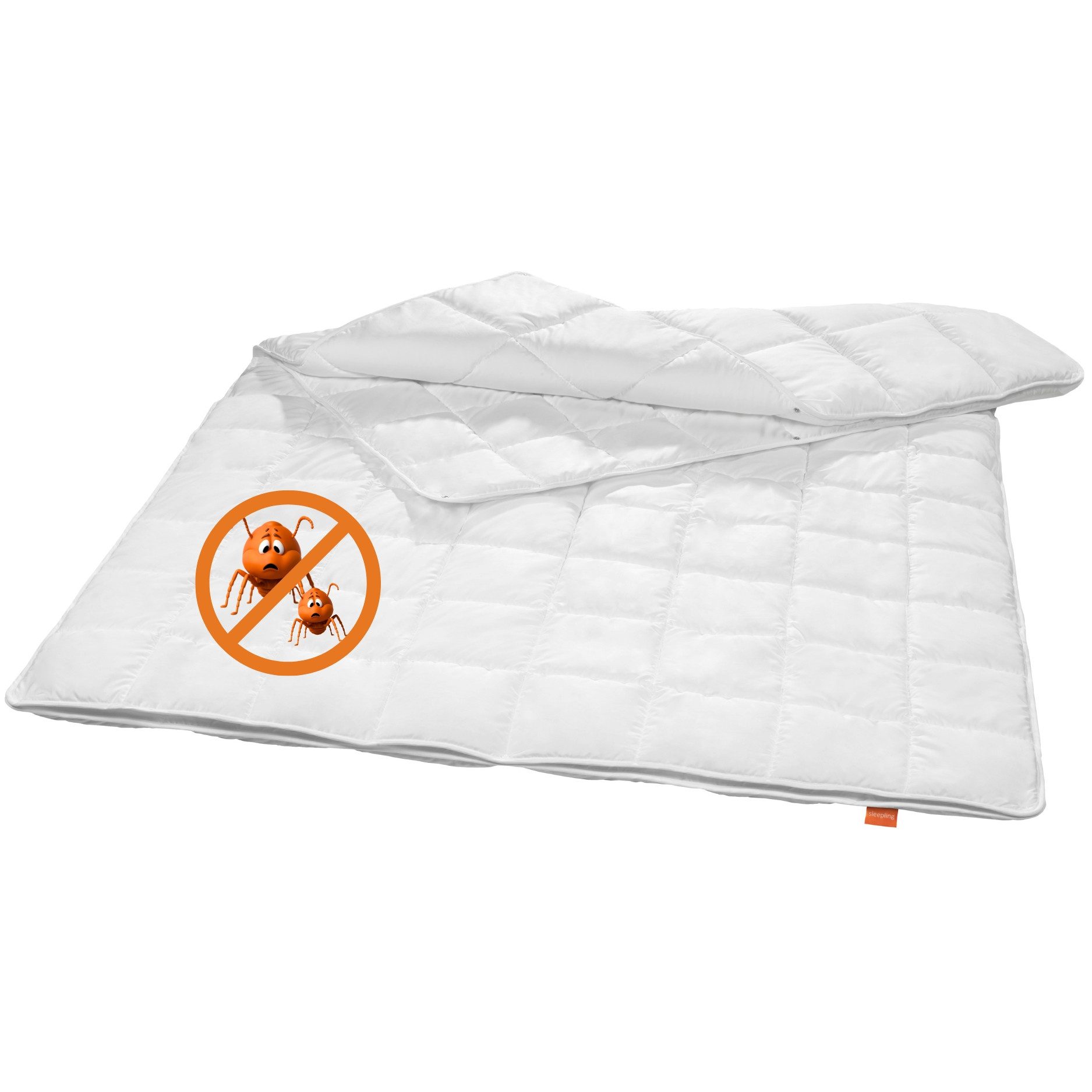 sleepling Microfaserbettdecke für Всеrgiker, Füllung: hochwertige Markenvollfaser aus 100% Polyester, antibakteriell, antimilben, Peachskin