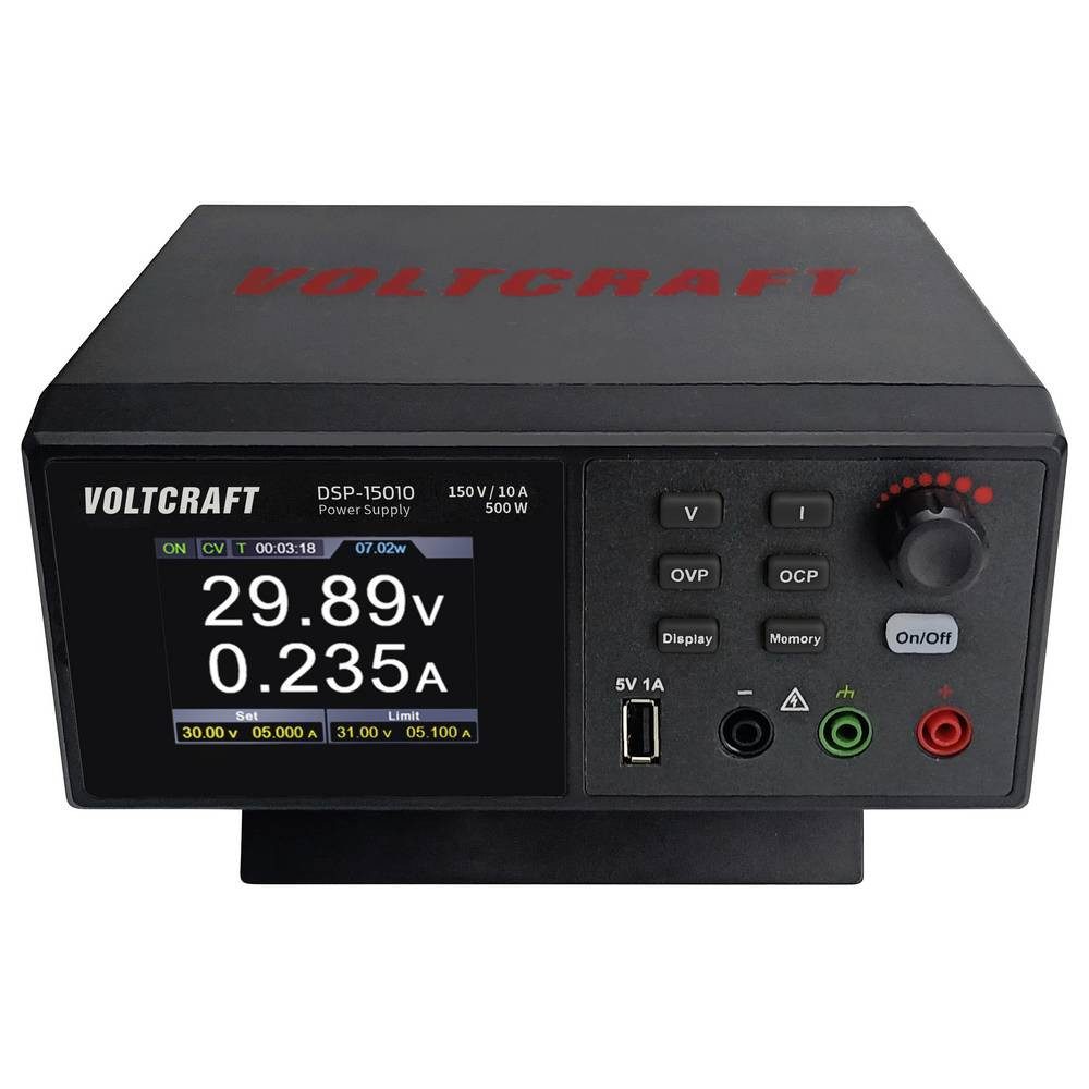 VOLTCRAFT DSP-15010 Labornetzgerät, einstellbar 0 - 150 V 10 A (max) 500 W USB Labor-Netzteil
