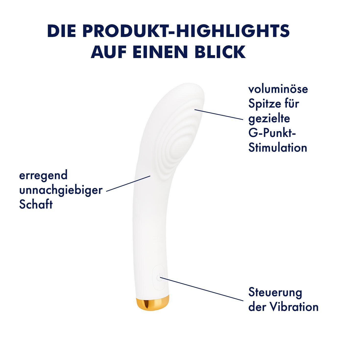 Silikon, G-Spot EIS aus wasserdicht (IPX7) 18 cm, EIS Vibrator Klitoris-Stimulator