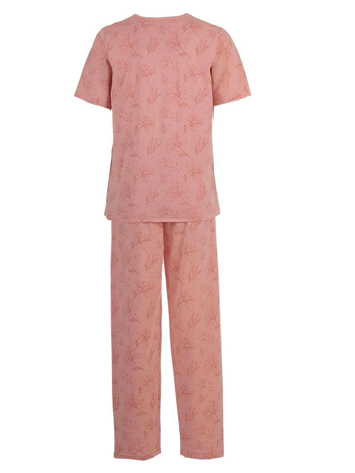zeitlos Pyjama Floral Kurzarm-Set Schlafanzug – Bild 5 von 5