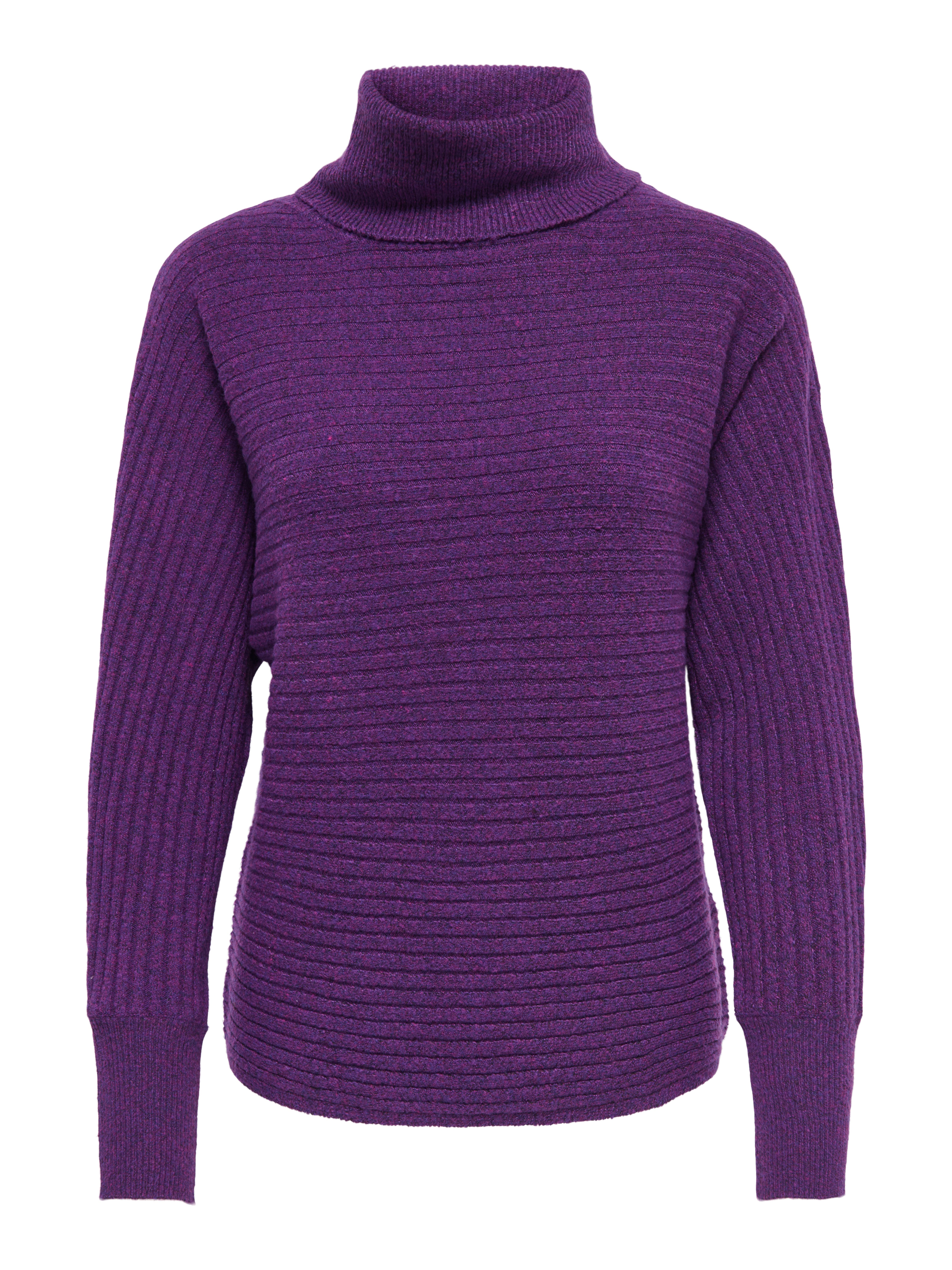 ONLY Rollkragenpullover ONLWINNIE LS ROLLNECK CS KNT Materialmix, Stretch, regular fit