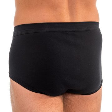 HERMKO Slip 3240 4er Pack Herren Slip mit Eingriff (Classic Art) Bio-Baumwolle