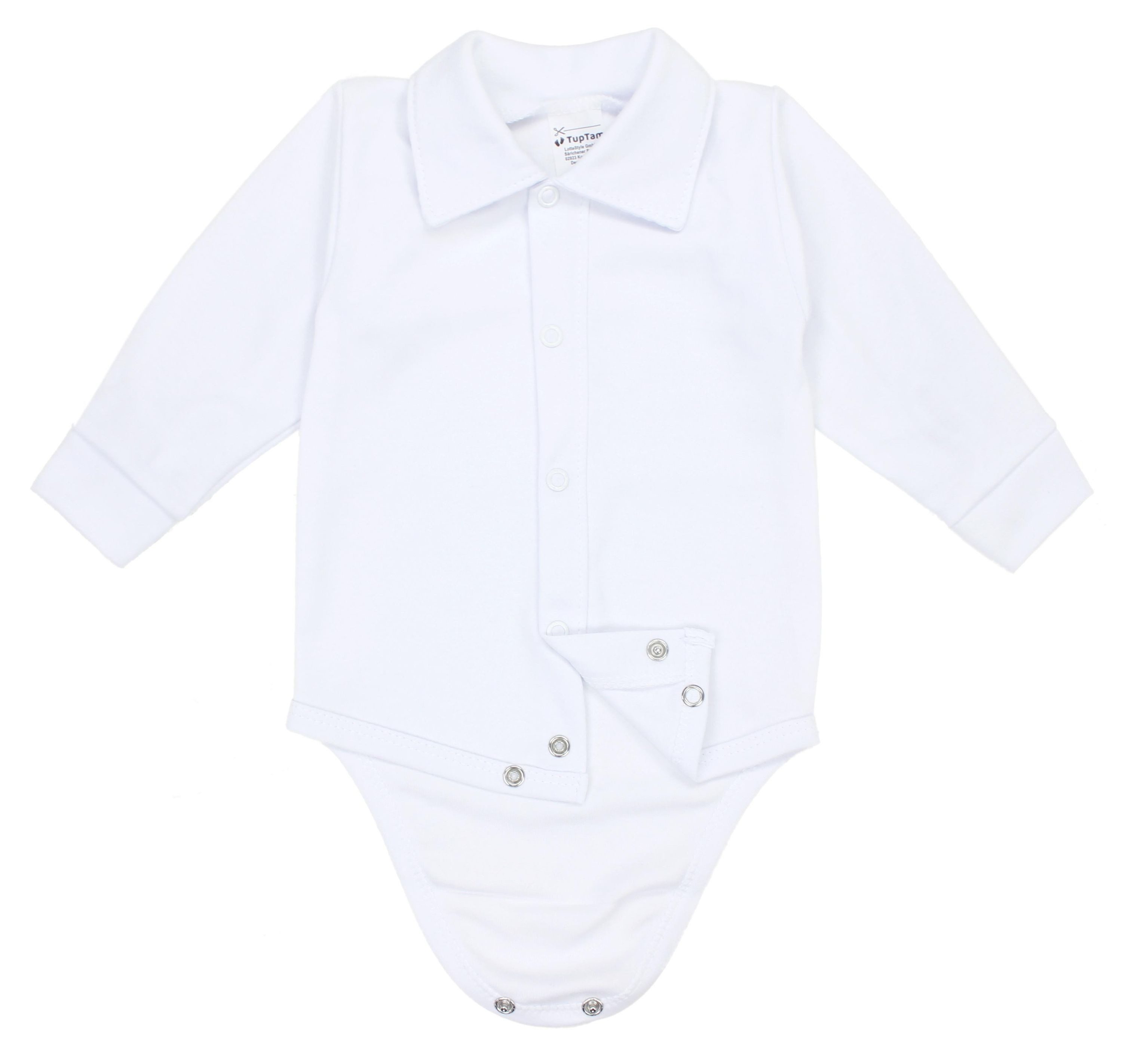 TupTam Langarmbody TupTam Baby Jungen Langarm Kurzarm Body mit Kragen – Bild 4 von 5