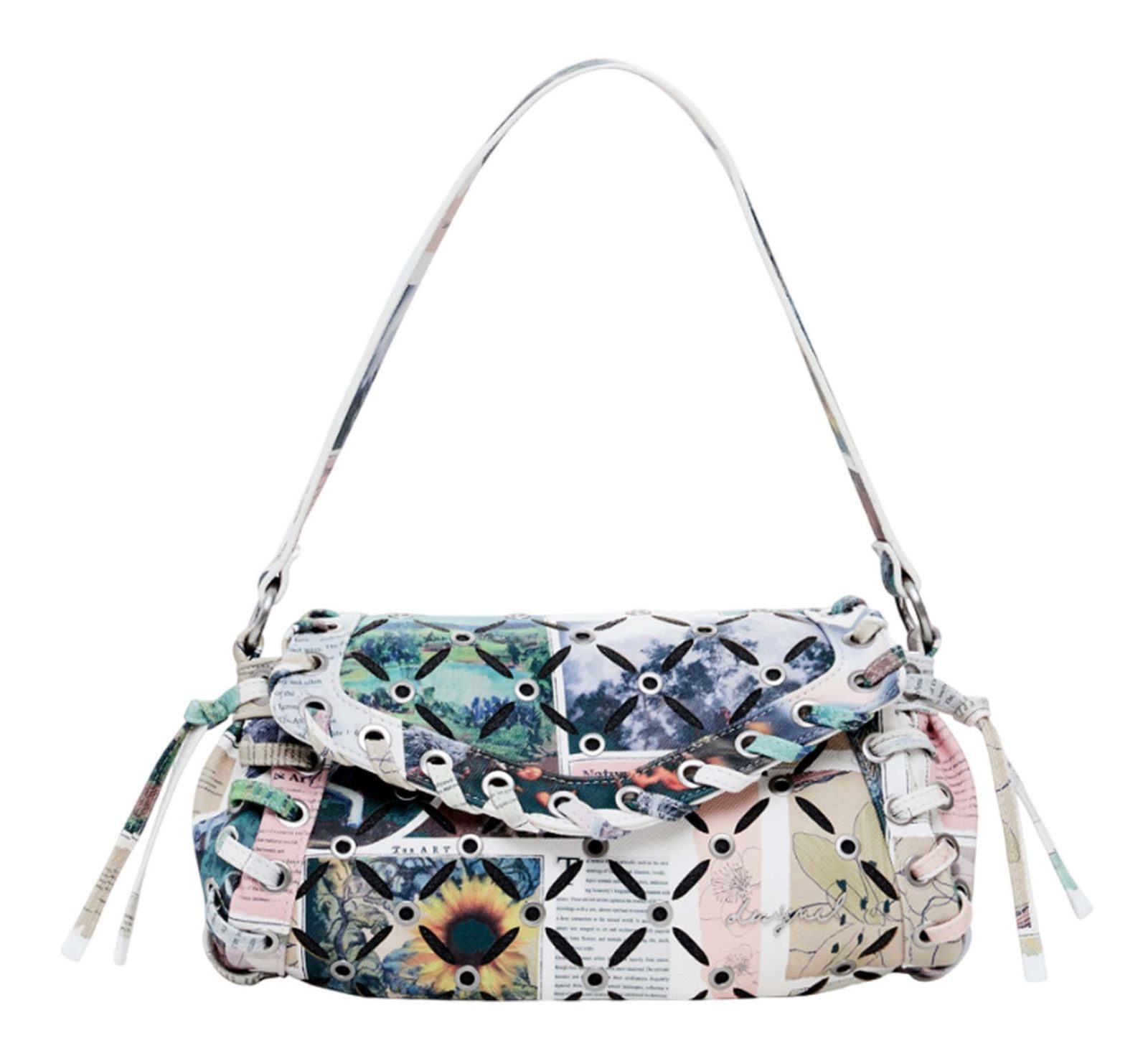 Schultertasche Cut Out Print Shoulder Bag