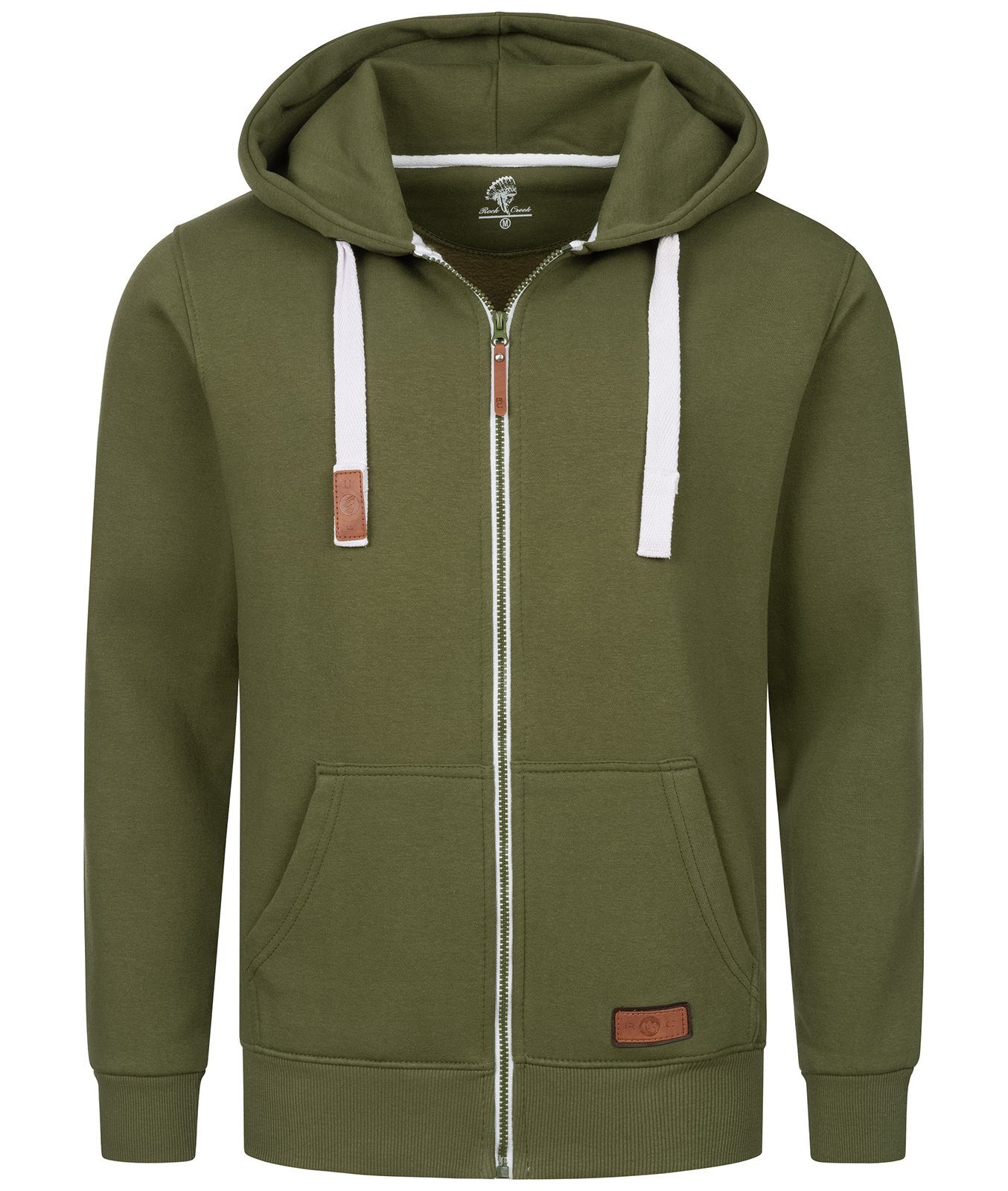 Rock Creek Hoodie Herren Kapuzenpullover Hoodie H-341 Dunkelgrün