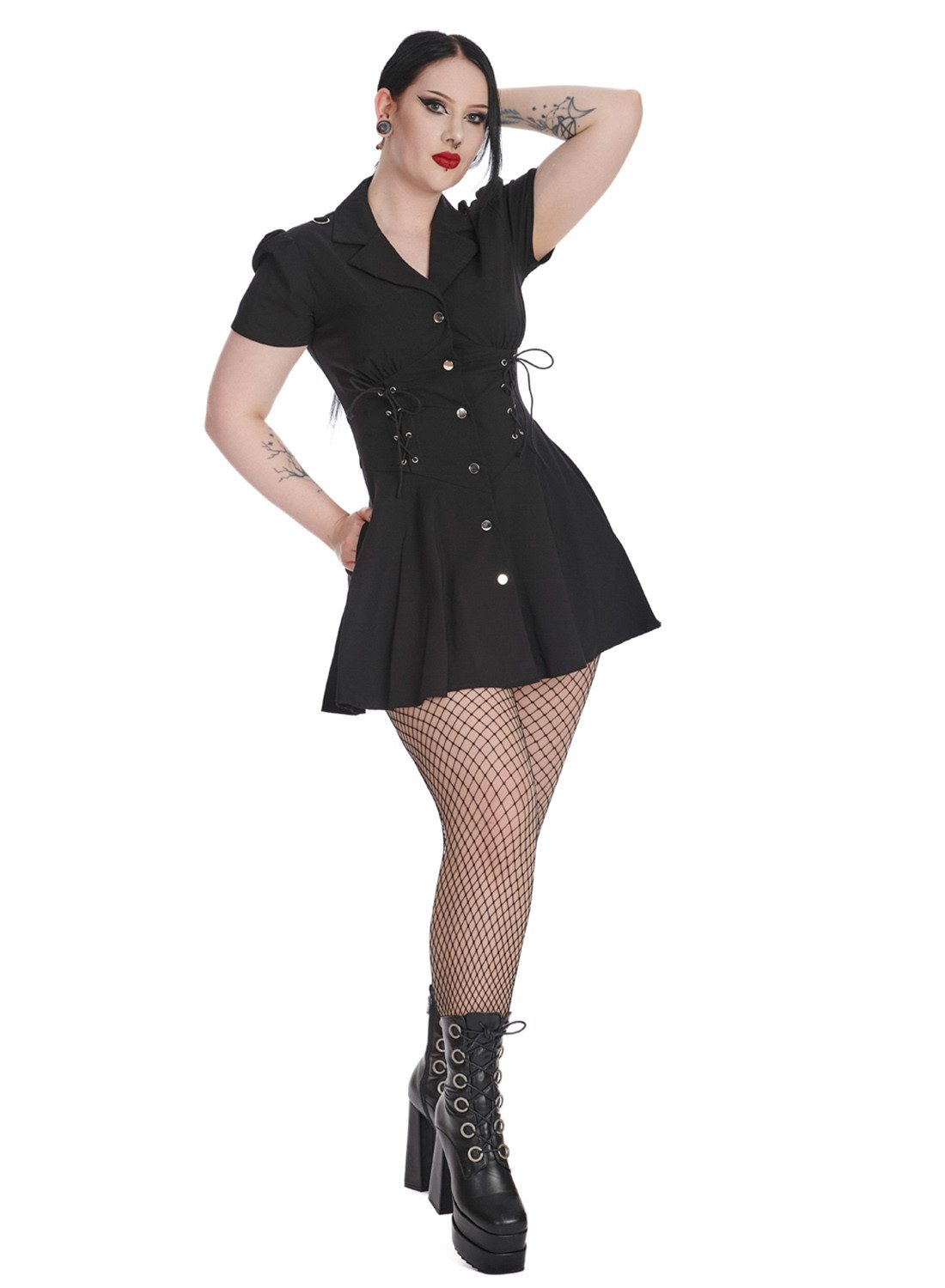 Banned Minikleid Dreamscape Laced Punk Gothic Goth Grufti