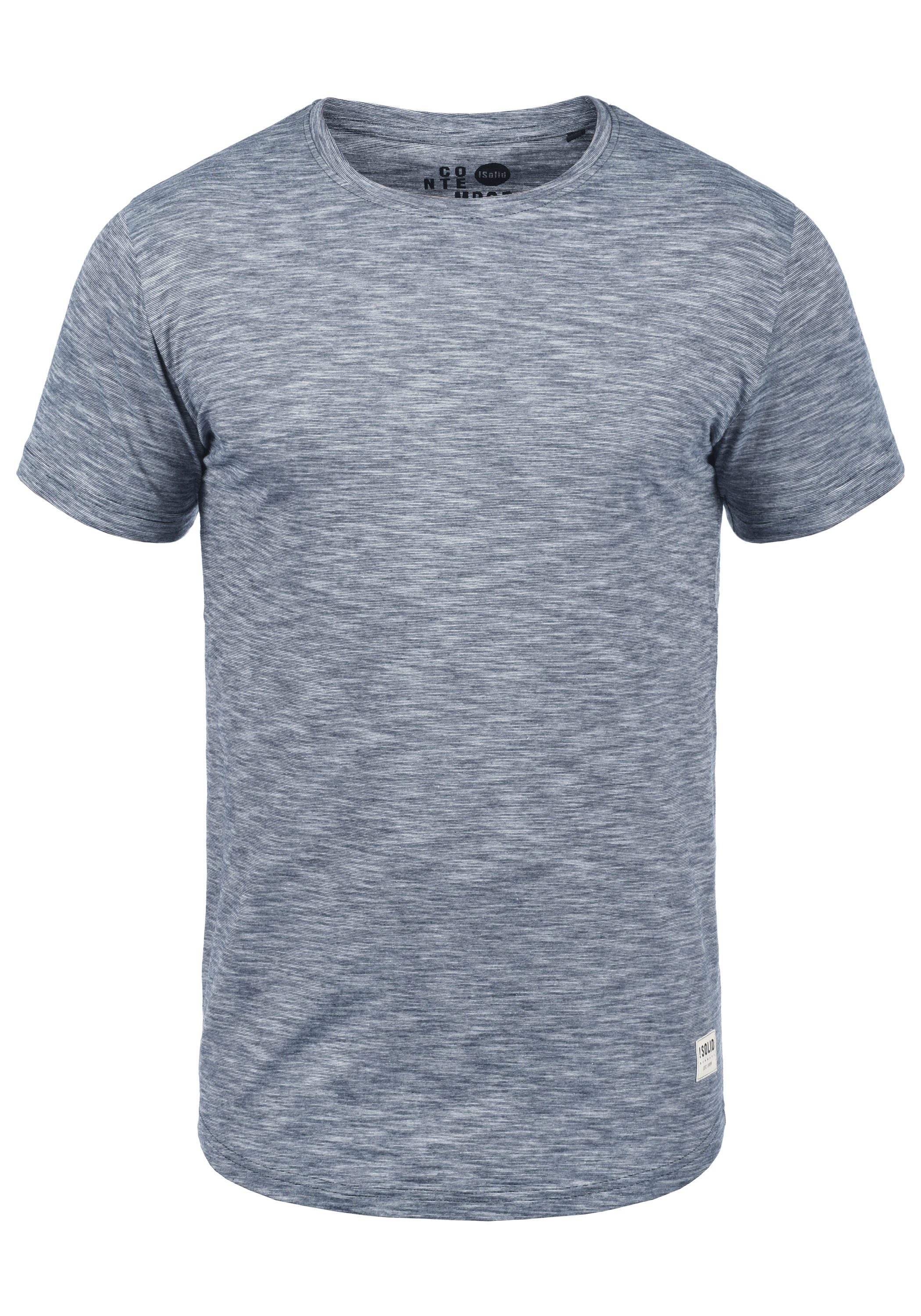 !Solid Rundhalsshirt SDFigos Kurzarmshirt mit Melierung günstig online kaufen